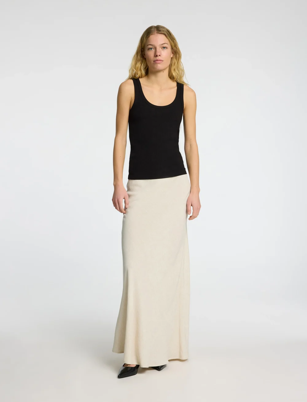 Selected - SLFVIVA-LENA HW ANKLE SUN SKIRT - maksiseelikud - sandshell - 3