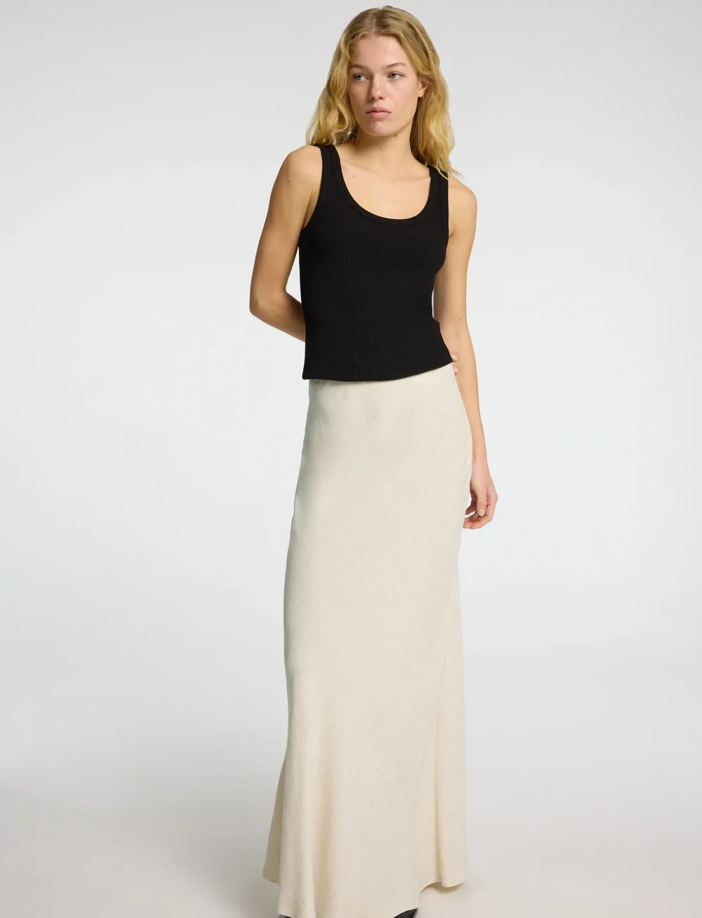 Selected - SLFVIVA-LENA HW ANKLE SUN SKIRT - maksiseelikud - sandshell - 5