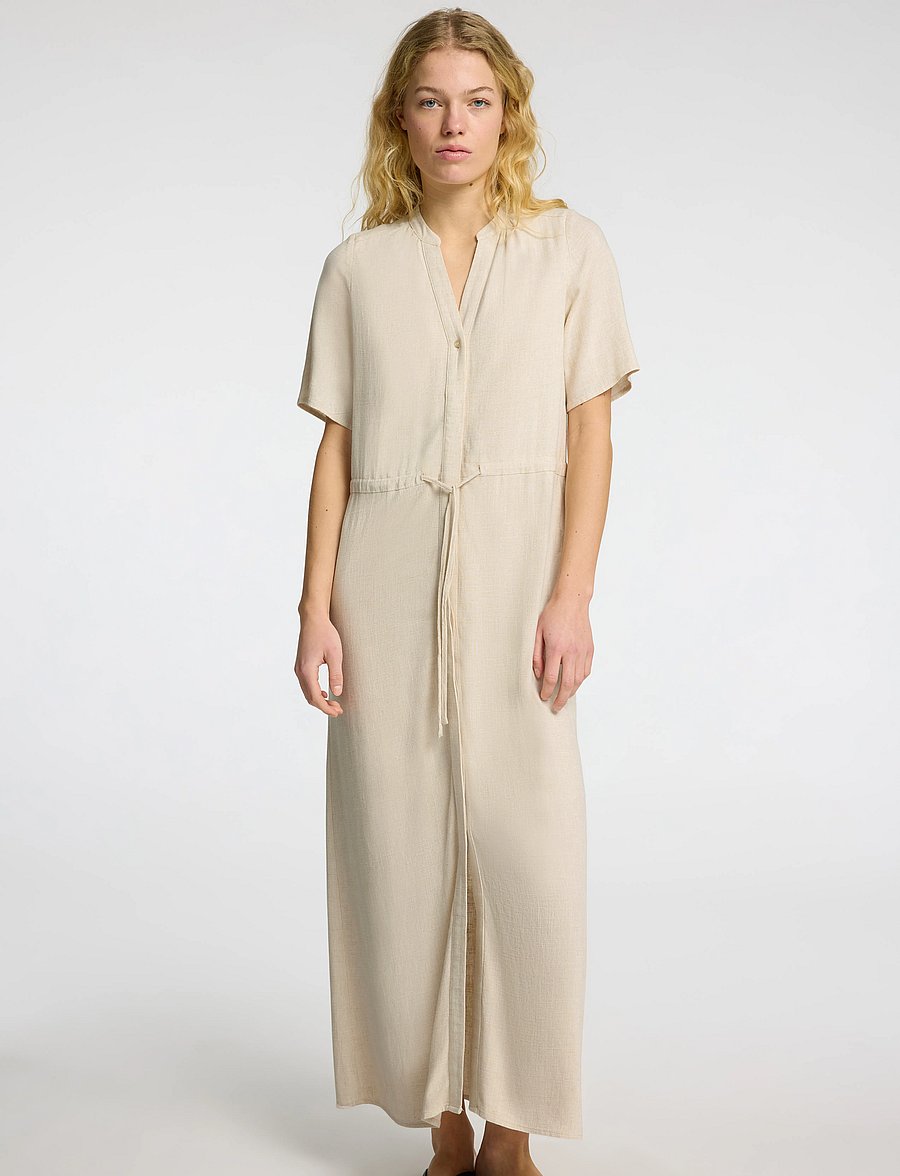 Selected - SLFVIVA-DAMINA SS ANKLE SUN DRESS NOOS - sandshell - 4