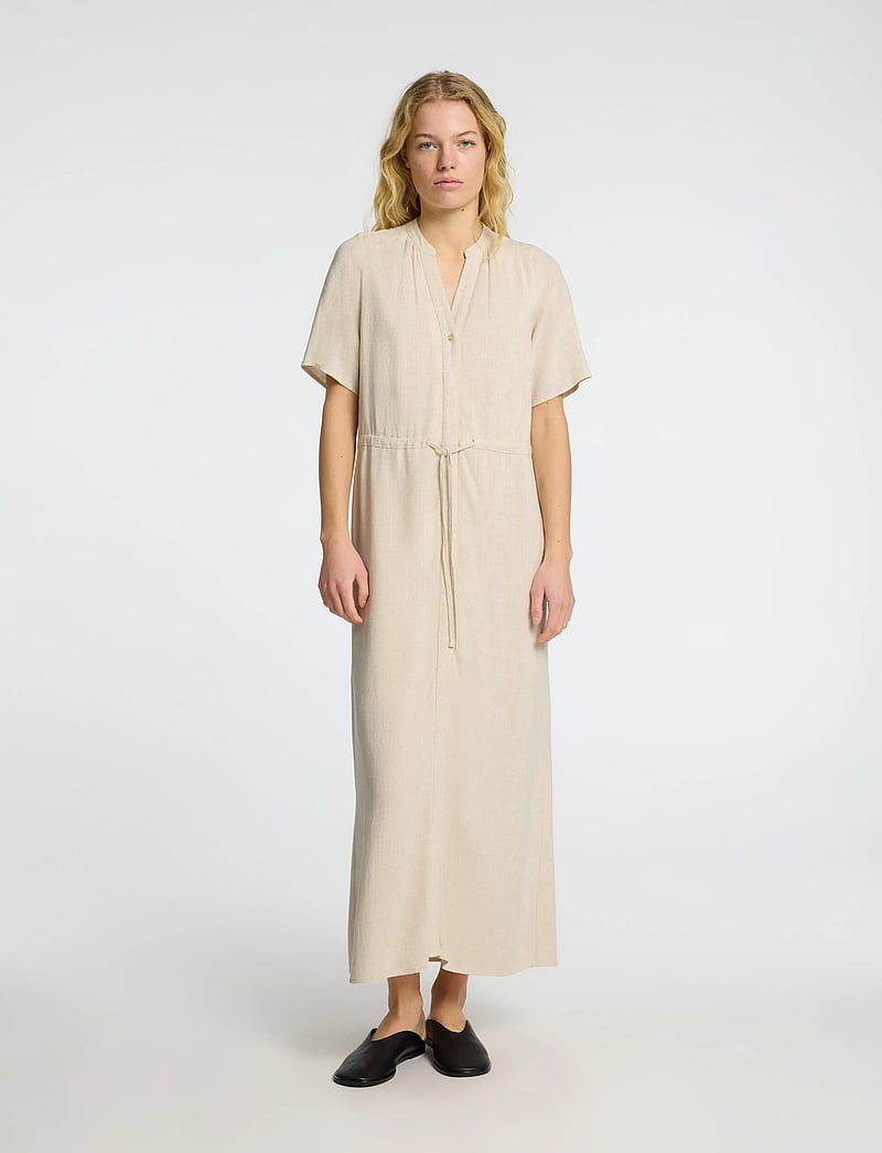 Selected - SLFVIVA-DAMINA SS ANKLE SUN DRESS NOOS - maxikleider - sandshell - 5