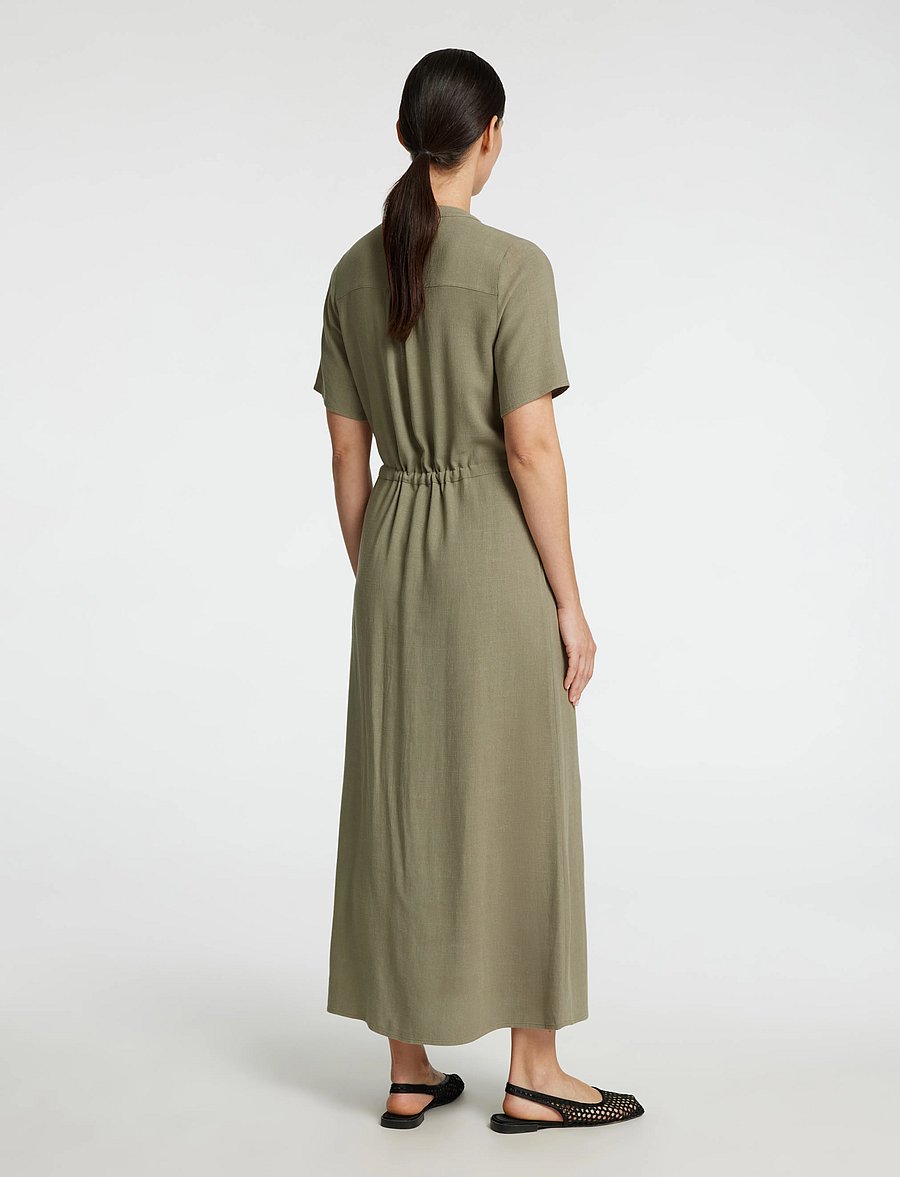 Selected - SLFVIVA-DAMINA SS ANKLE SUN DRESS NOOS - vetiver - 2