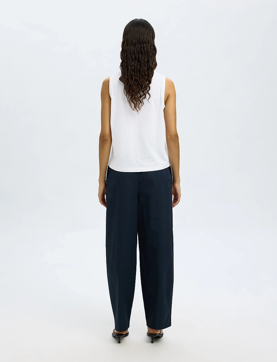 Selected - SLFESSENTIAL SL BOXY TANK TOP NOOS - bright white - 2