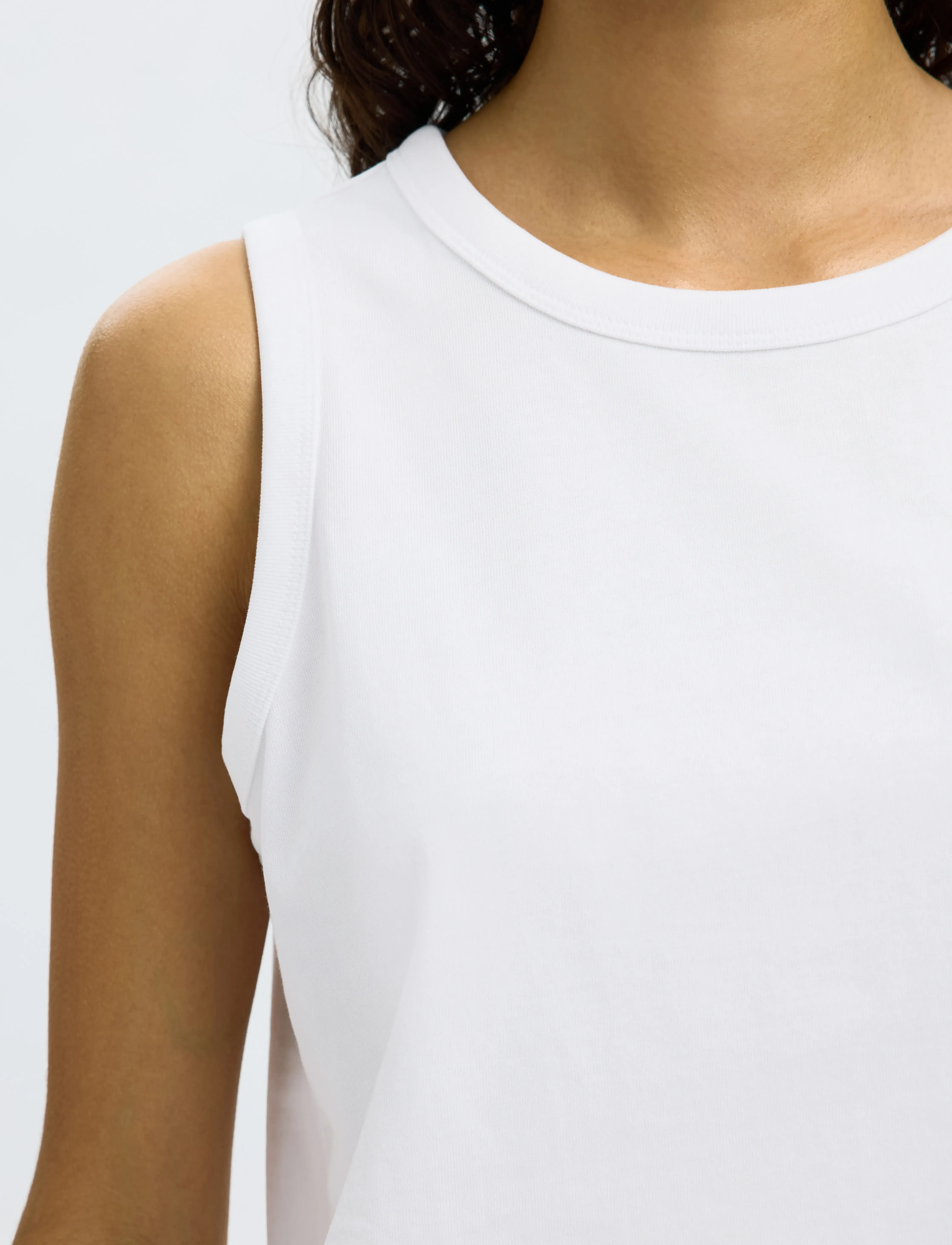 Selected - SLFESSENTIAL SL BOXY TANK TOP NOOS - bright white - 5