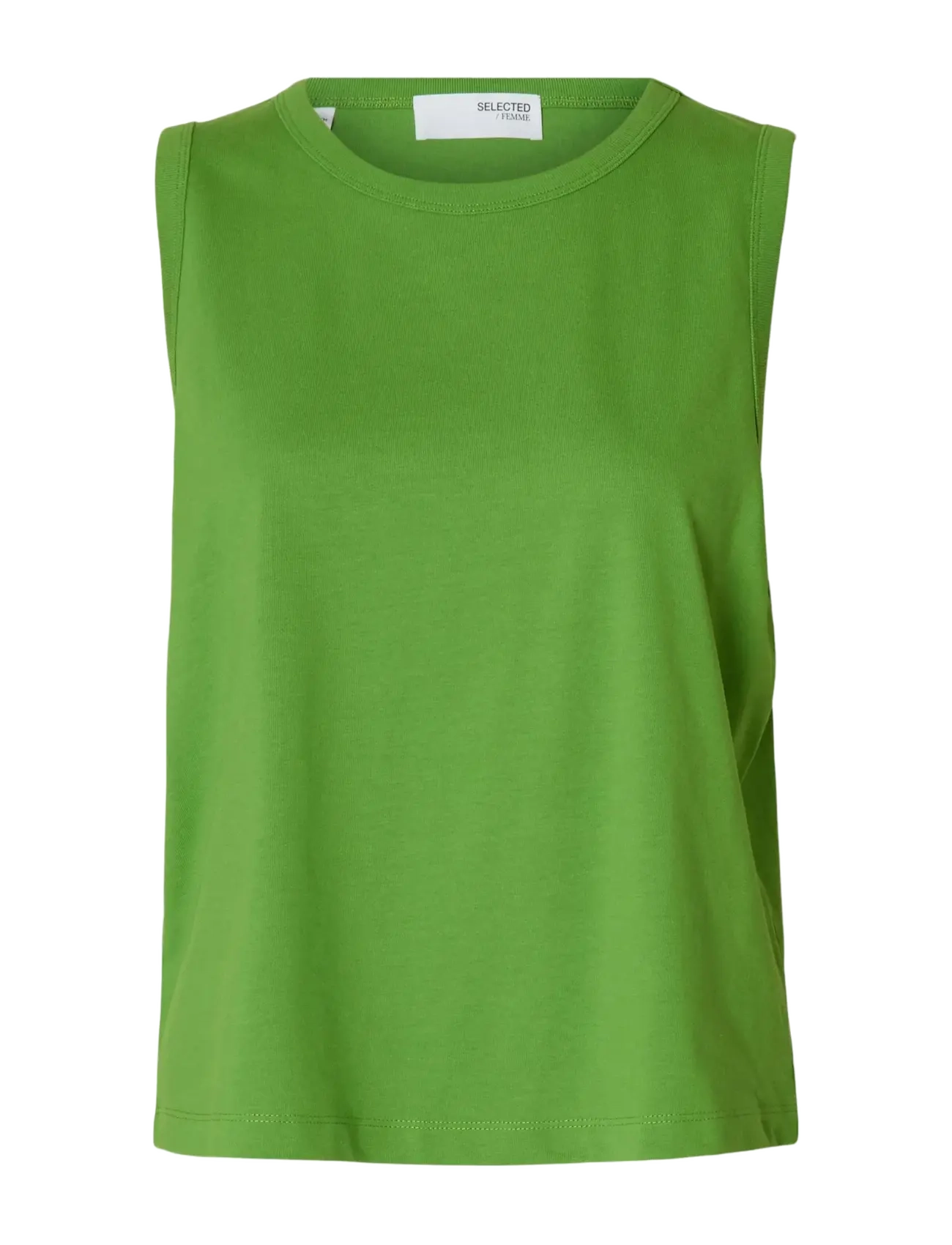 Selected SLFESSENTIAL SL BOXY TANK TOP NOOS - Selected - SPINDLE TREE / green