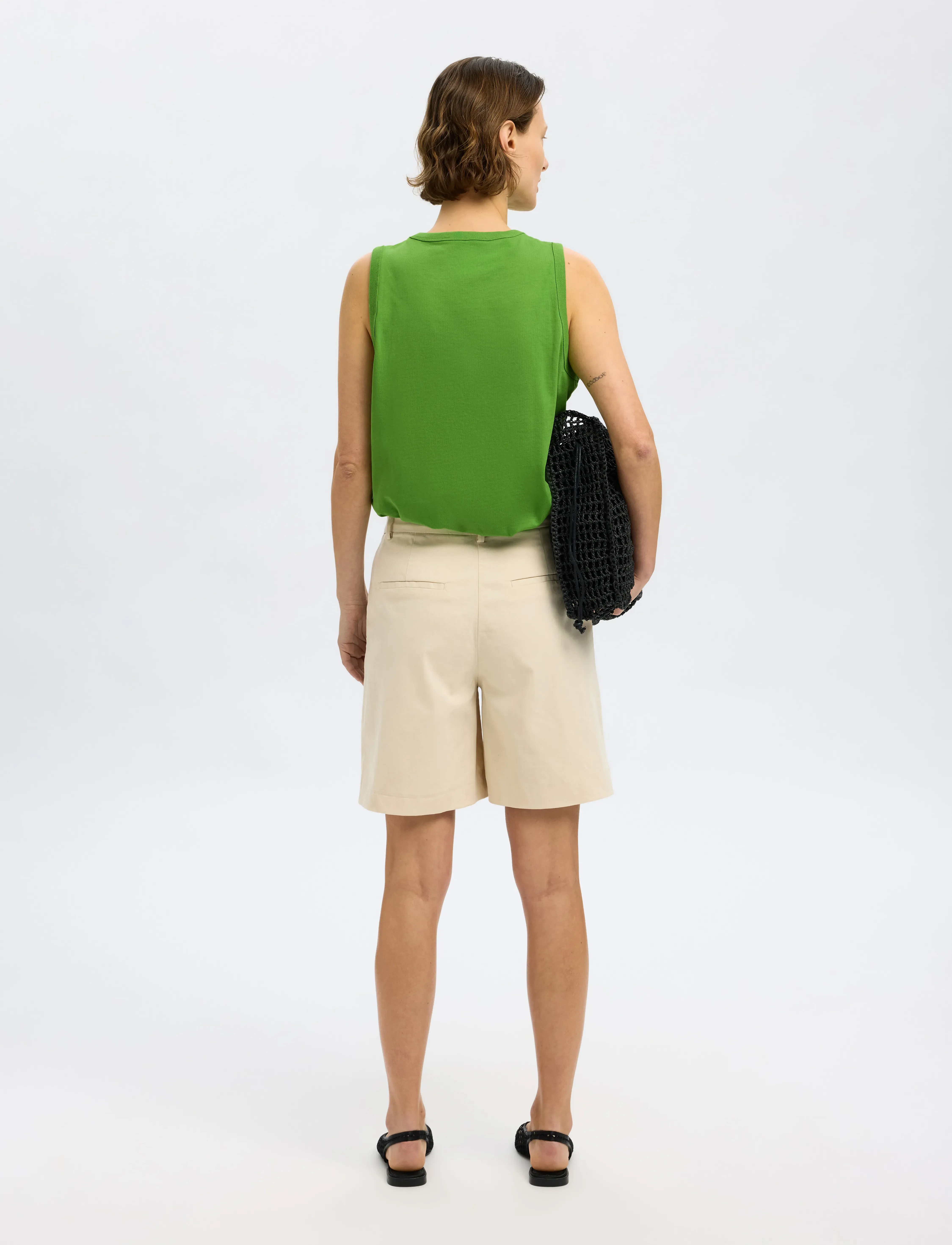 Selected - SLFESSENTIAL SL BOXY TANK TOP NOOS - spindle tree - 2