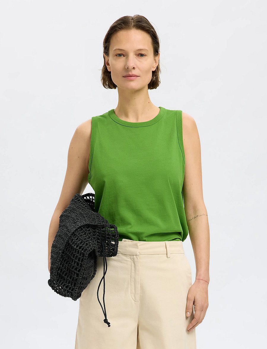 Selected - SLFESSENTIAL SL BOXY TANK TOP NOOS - spindle tree - 4