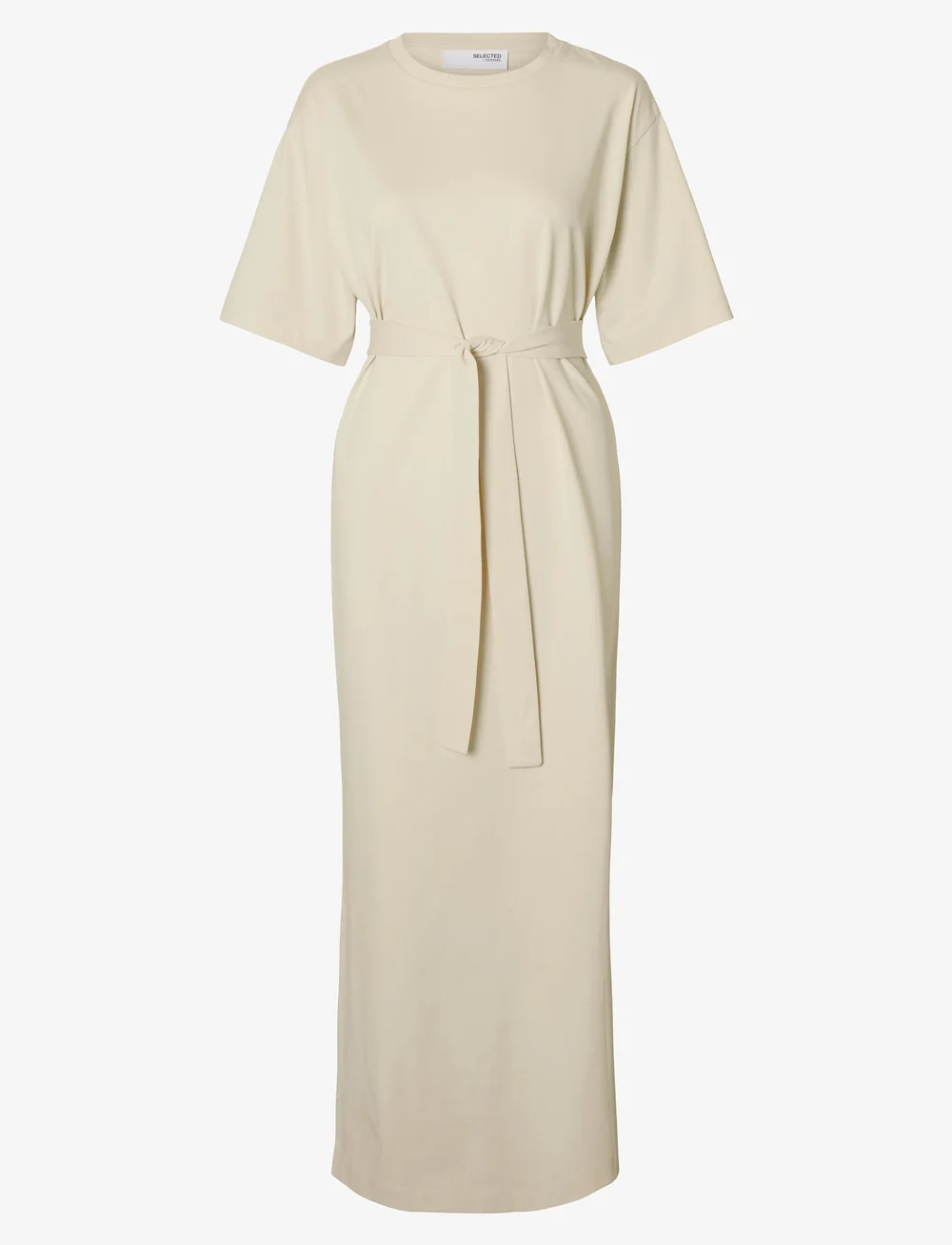 Selected - SLFESSENTIAL SS POCKET ANKLE DRESS NOOS - t-shirtkjoler - birch - 1