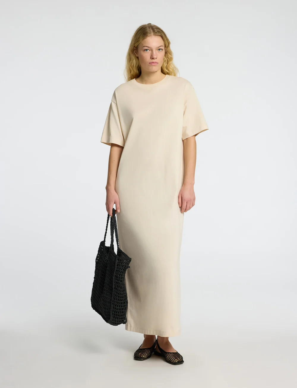 Selected - SLFESSENTIAL SS POCKET ANKLE DRESS NOOS - t-shirtkjoler - birch - 4