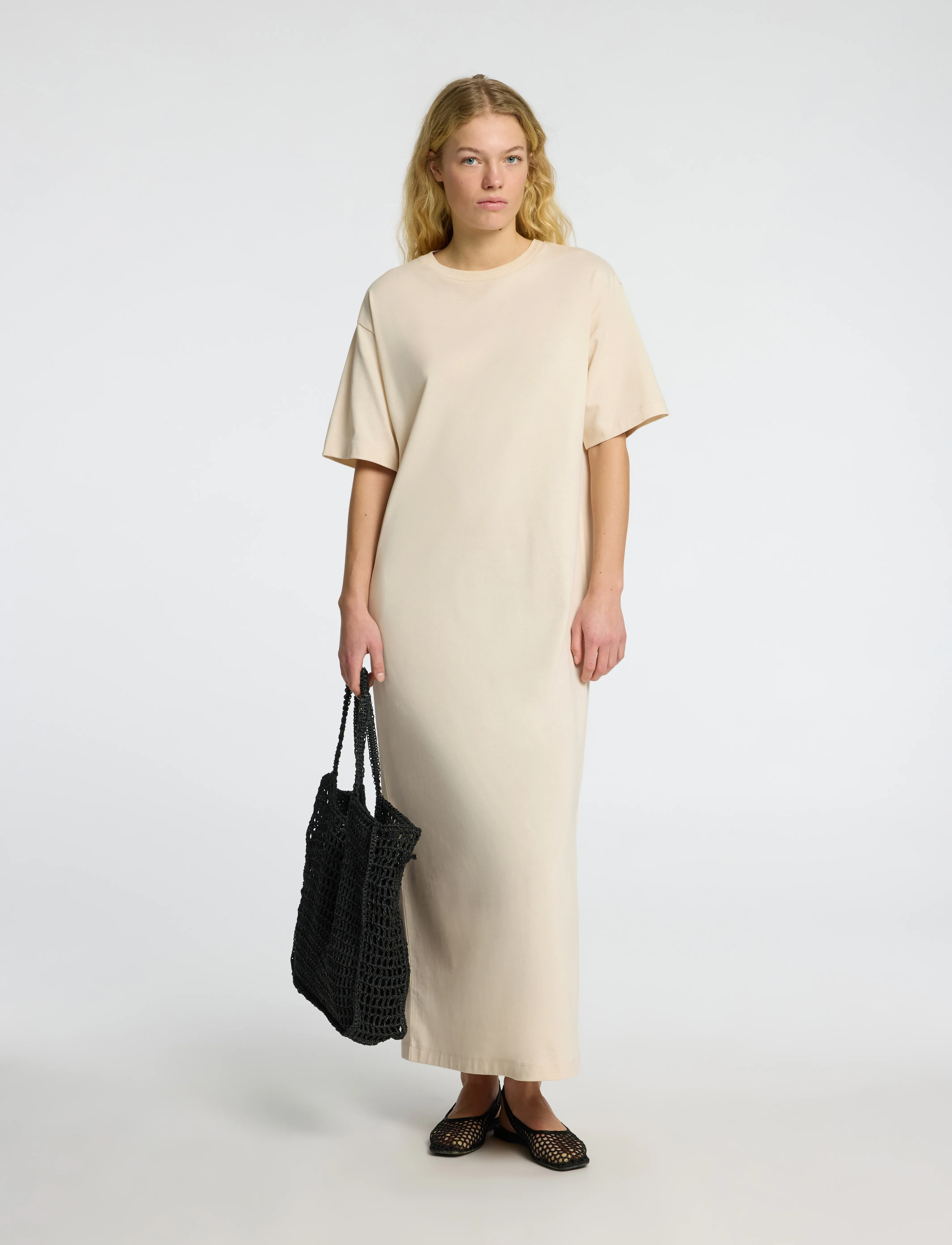 Selected - SLFESSENTIAL SS POCKET ANKLE DRESS NOOS - t-shirtkjoler - birch - 4