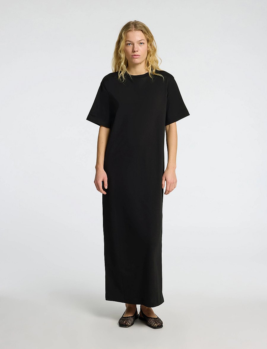 Selected - SLFESSENTIAL SS POCKET ANKLE DRESS NOOS - t-shirt-kleider - black - 4