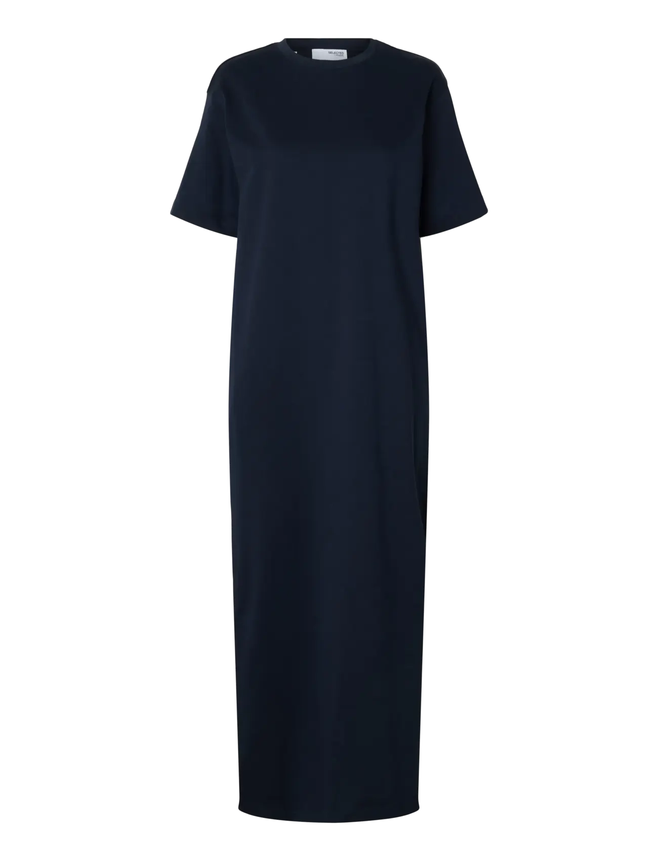 SELECTED Slfessential Ss Pocket Ankle Kleid Noos Navy - XXL - Damen