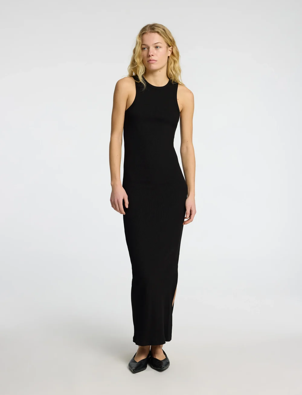 Selected - SLFANNA SL ANKLE TANK DRESS - fodralklänningar - black - 0