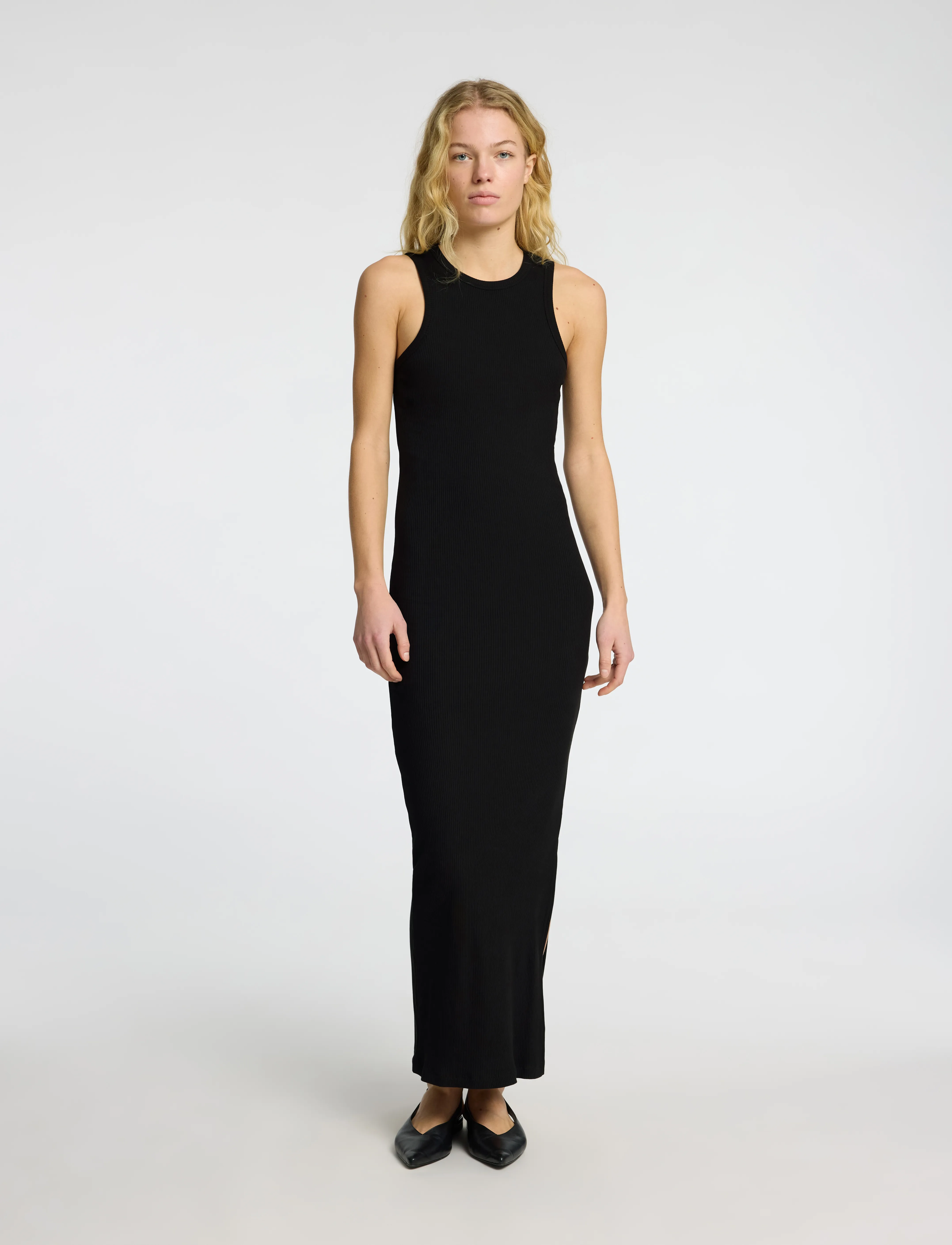 Selected - SLFANNA SL ANKLE TANK DRESS - etuikleider - black - 3