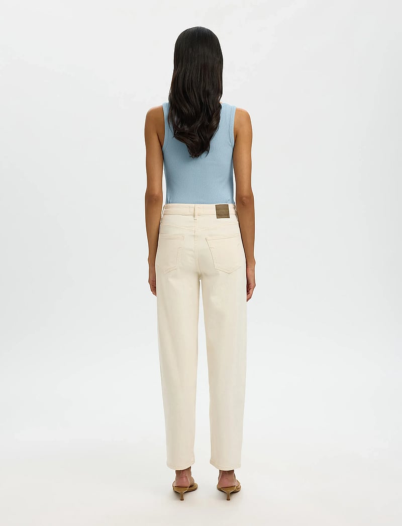 Selected - SLFANNA U-NECK TANK TOP NOOS - topid ja varrukateta alussärgid - dusty blue - 2