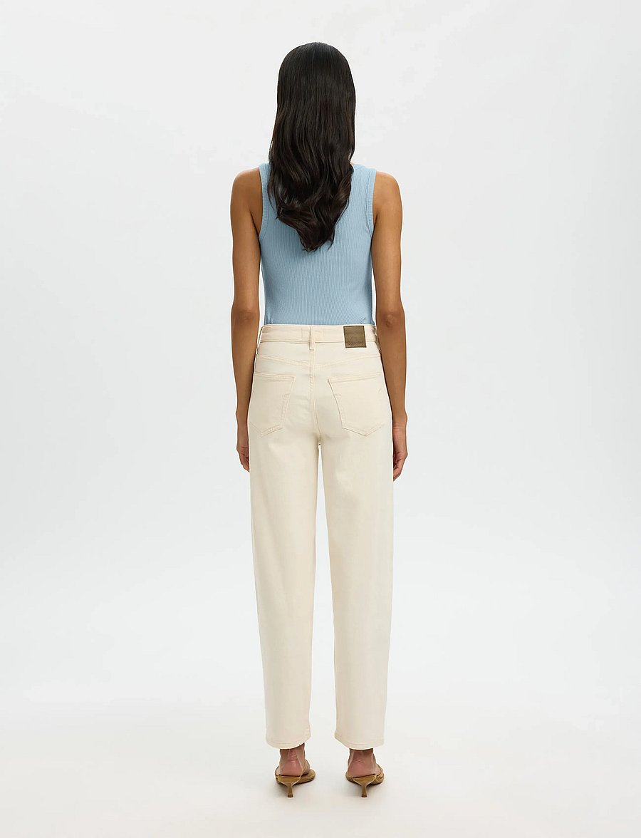 Selected - SLWANNA U-NECK TANK TOP NOOS - Ärmellose tops - dusty blue - 2