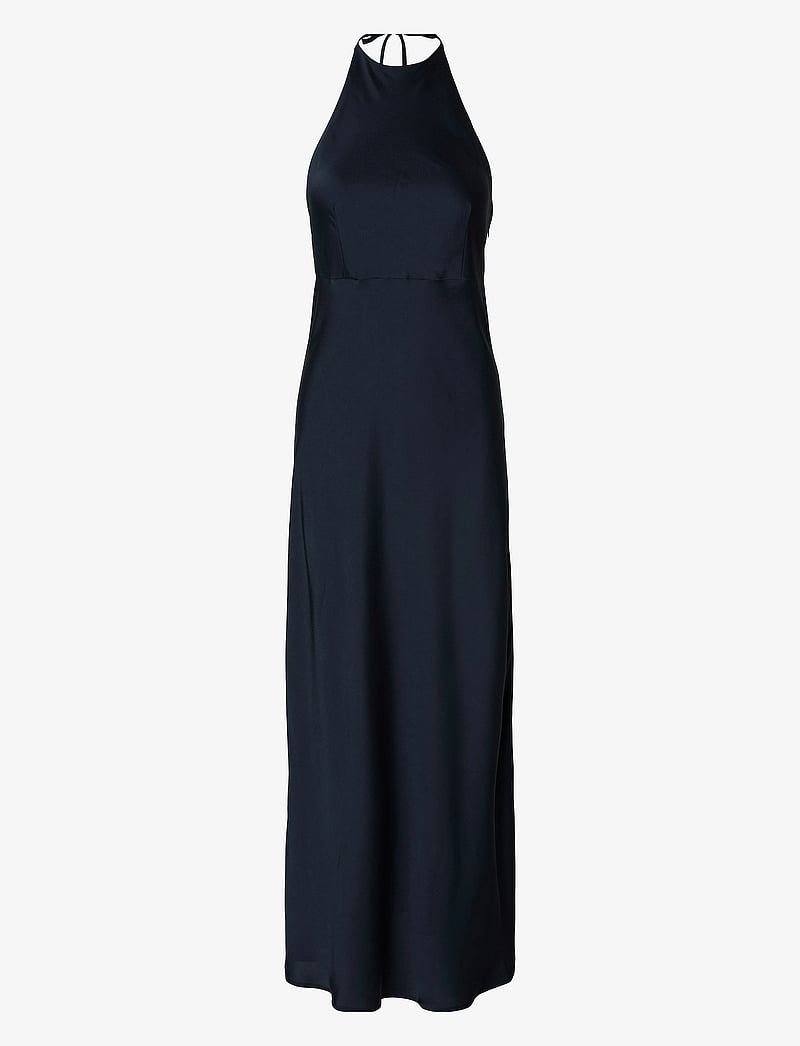 Selected - SLFANNIE HALTERNECK MAXI DRESS D2 - aftenkjoler - dark sapphire - 1