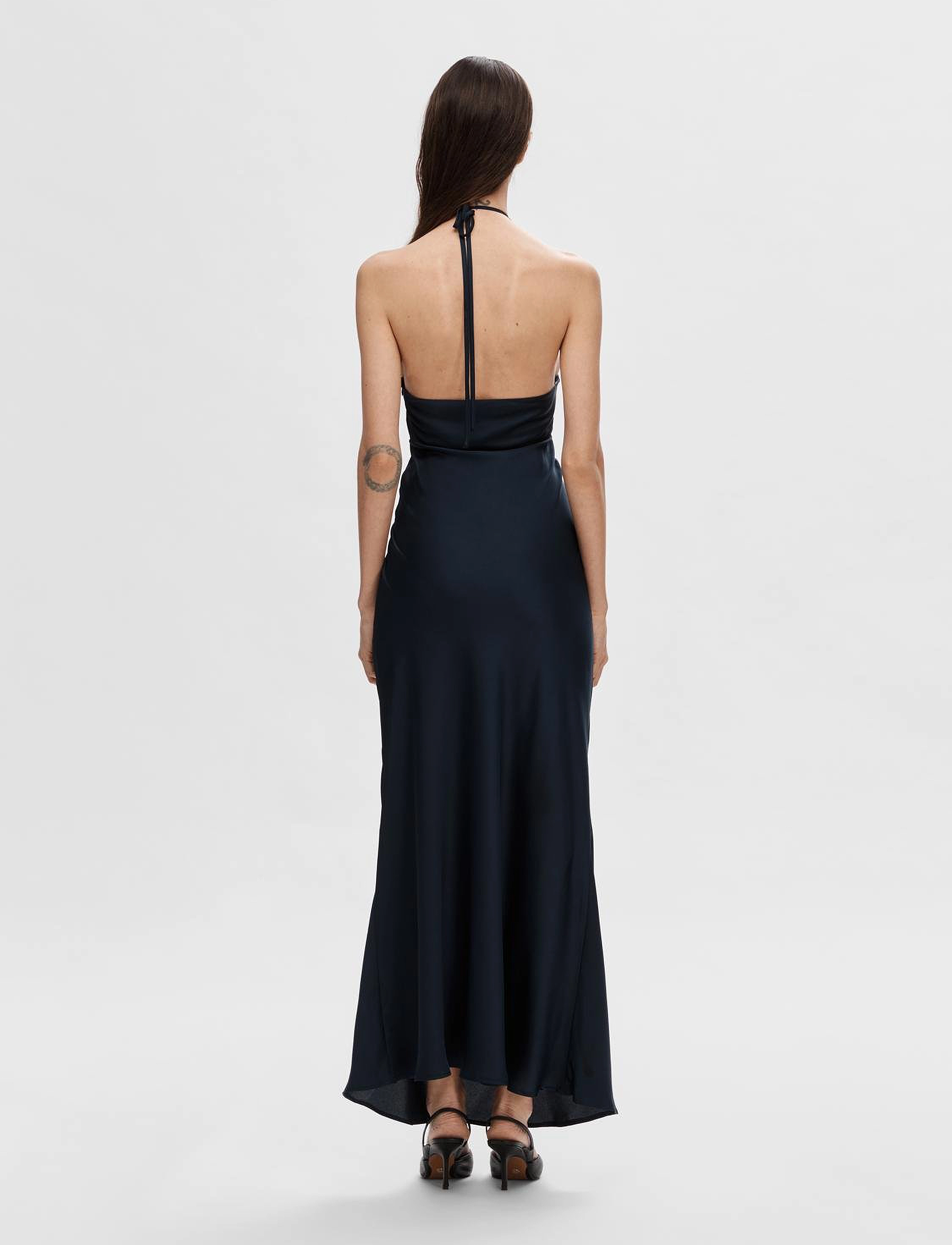 Selected - SLFANNIE HALTERNECK MAXI DRESS D2 - maxikjoler - dark sapphire - 3