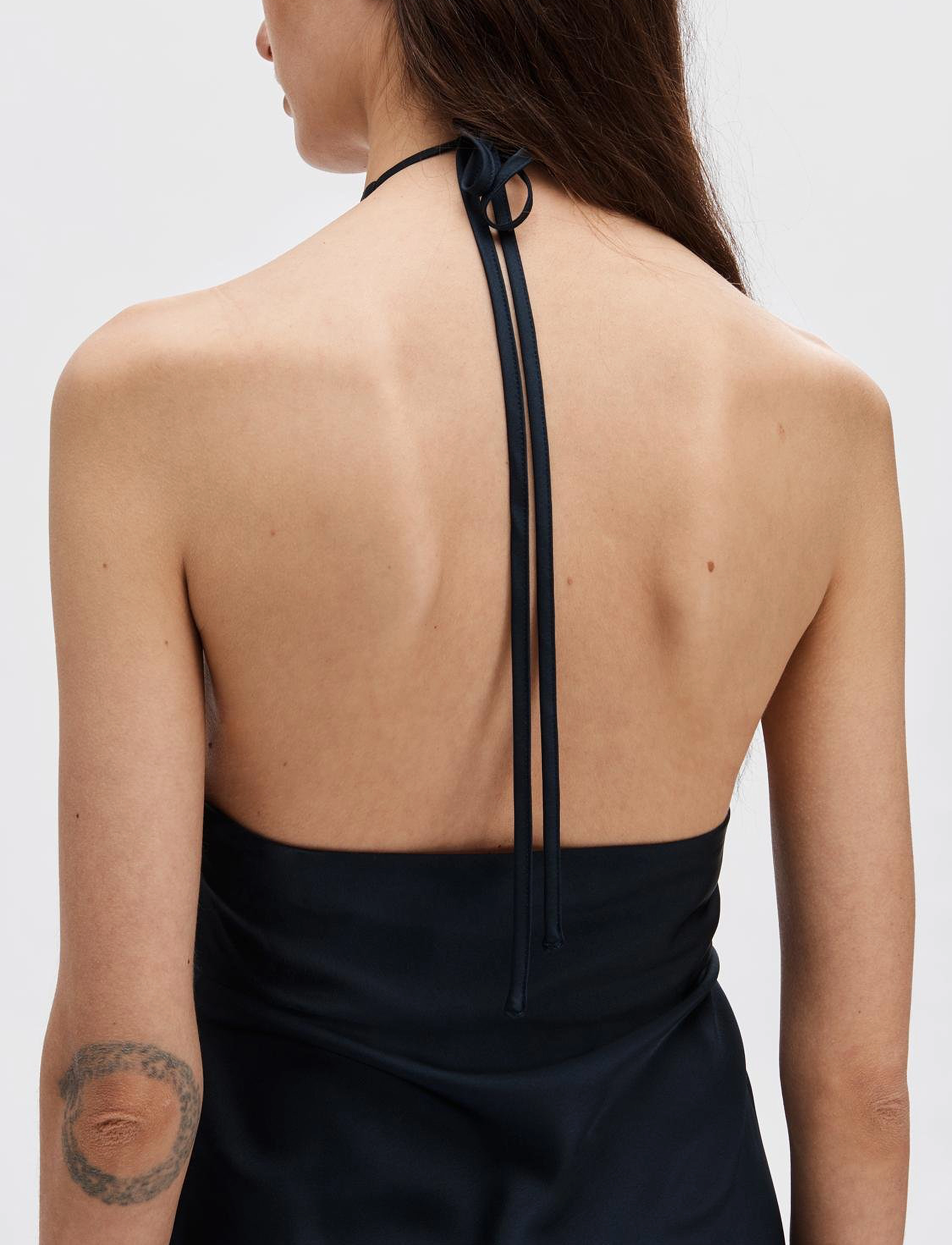 Selected - SLFANNIE HALTERNECK MAXI DRESS D2 - maxikjoler - dark sapphire - 4