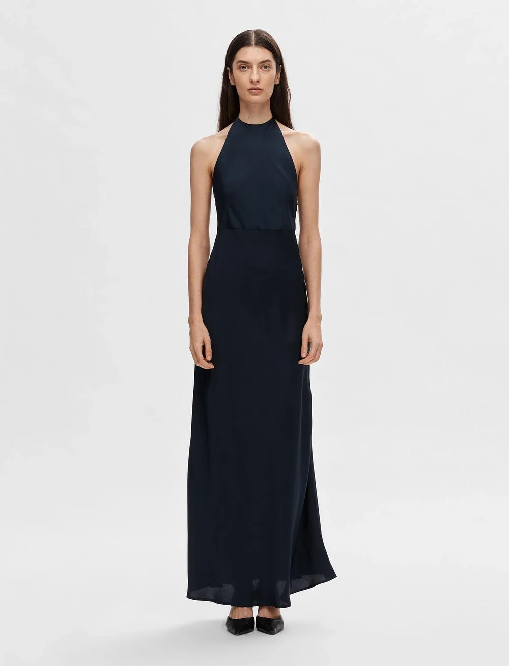 ◆Since Then◆ Serenity halterneck long dress Selected Slfannie Halterneck Maxi Dress D2 (SEL16096558
