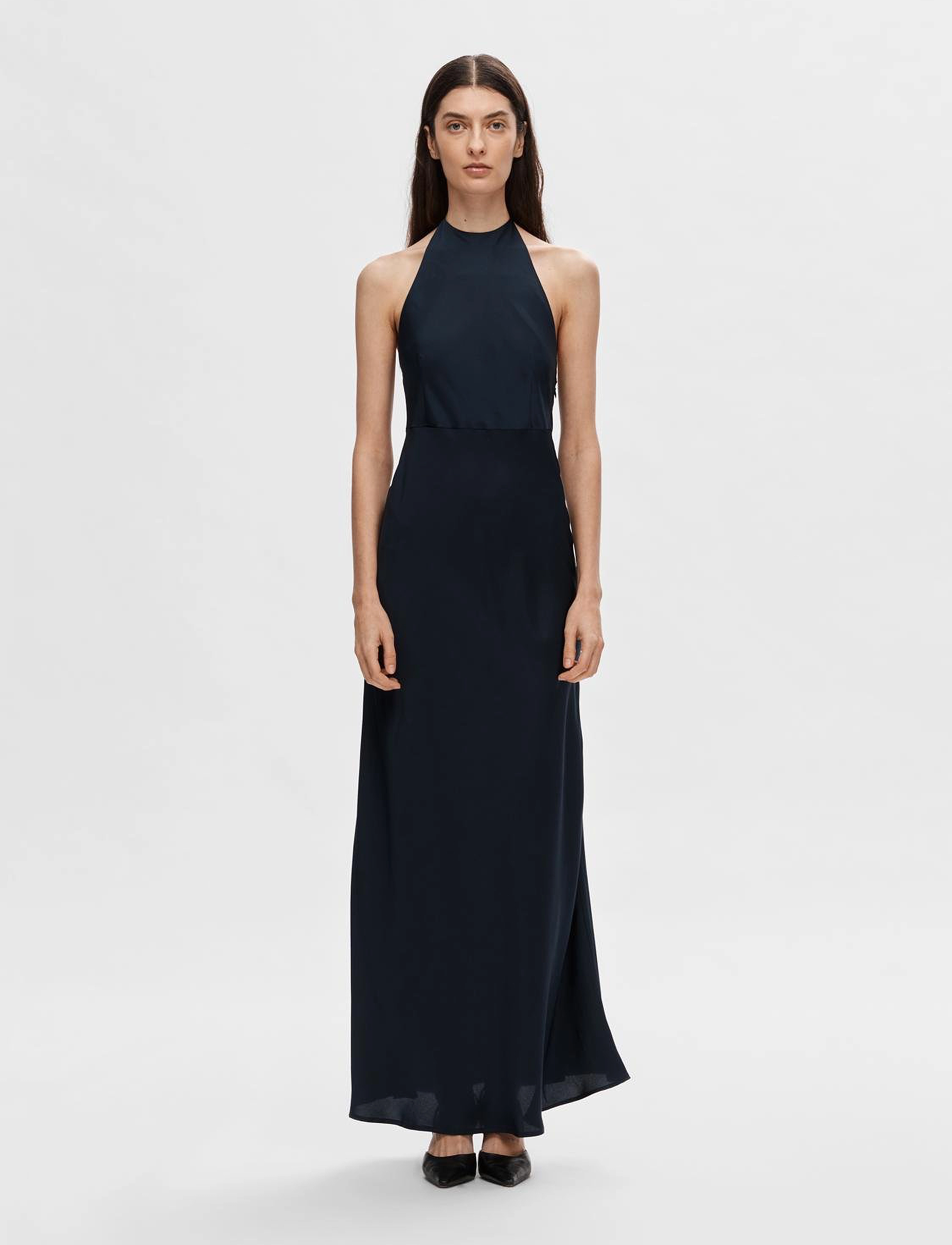 Selected - SLFANNIE HALTERNECK MAXI DRESS D2 - maxikjoler - dark sapphire - 5