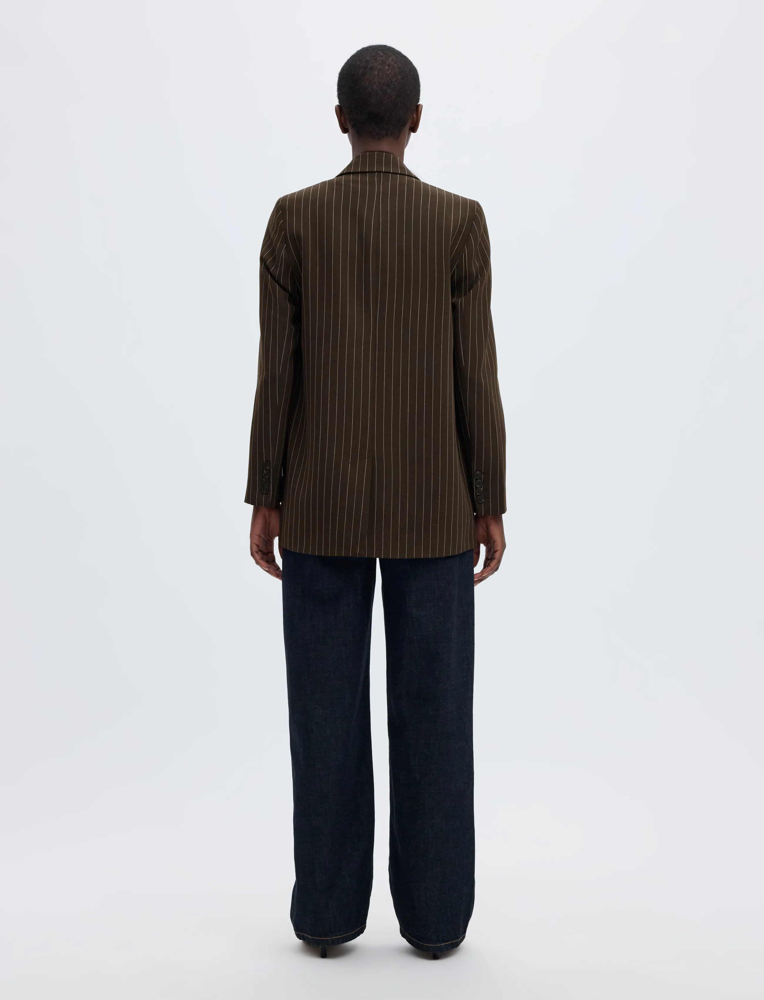 Selected - SLWRITA LS RELAXED BLAZER PIN STRI NOOS - enkeltradede blazere - delicioso - 2