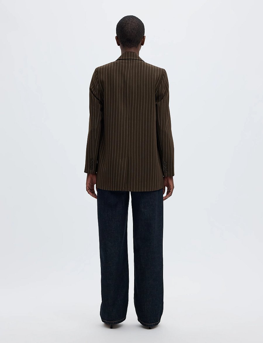 Selected - SLWRITA LS RELAXED BLAZER PIN STRI NOOS - enkeltradede blazere - delicioso - 2