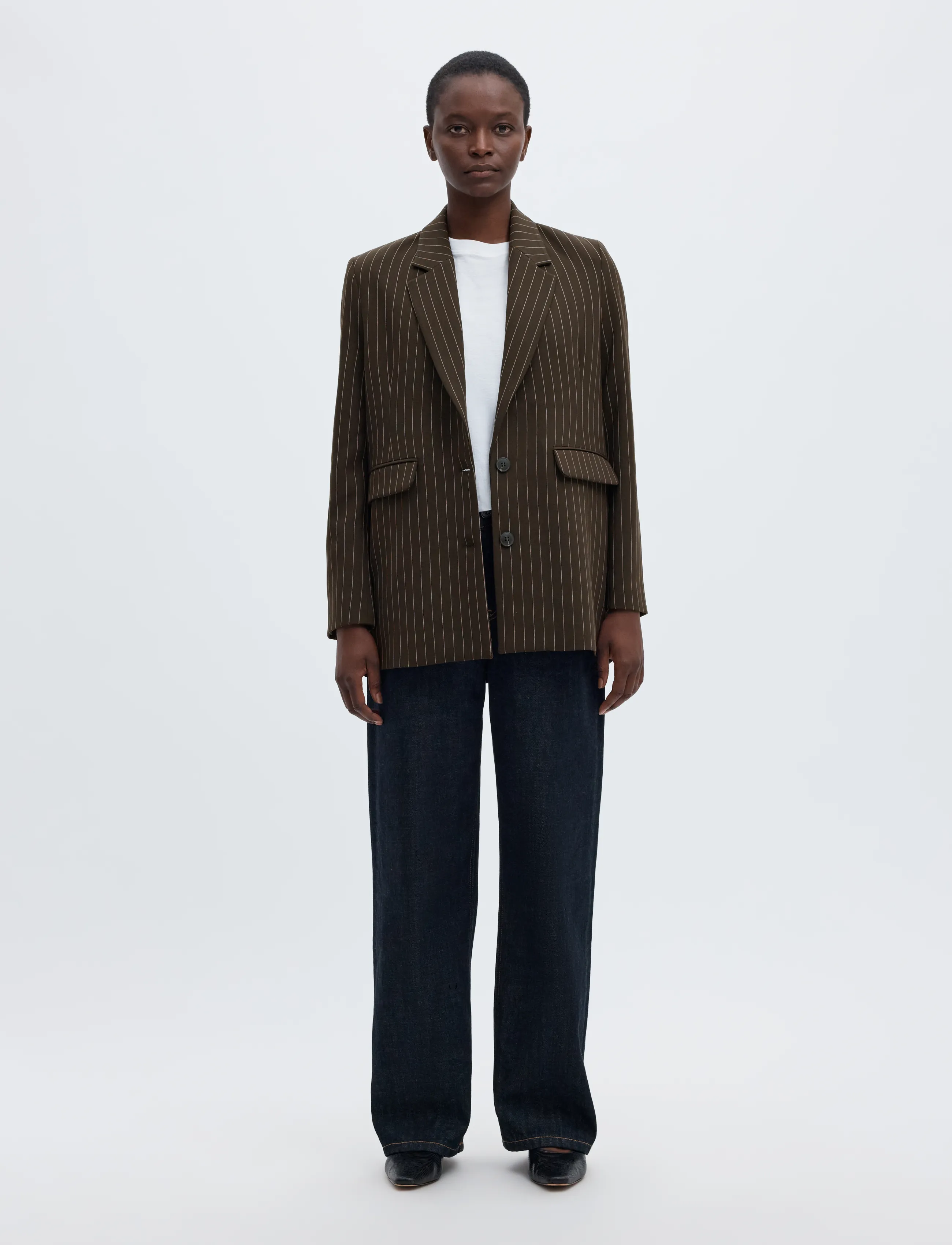 Selected - SLWRITA LS RELAXED BLAZER PIN STRI NOOS - enkeltradede blazere - delicioso - 3