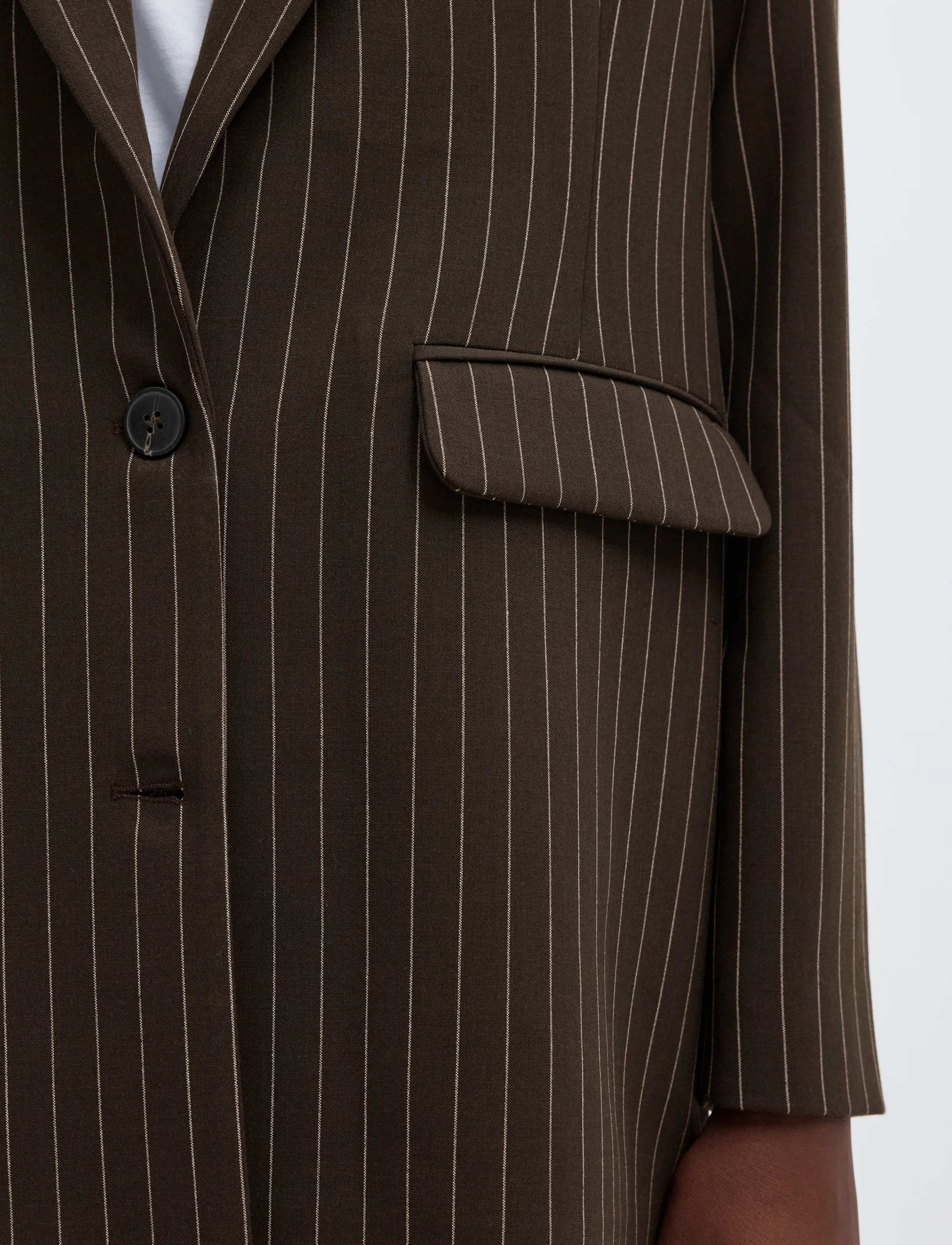 Selected - SLWRITA LS RELAXED BLAZER PIN STRI NOOS - enkeltradede blazere - delicioso - 4