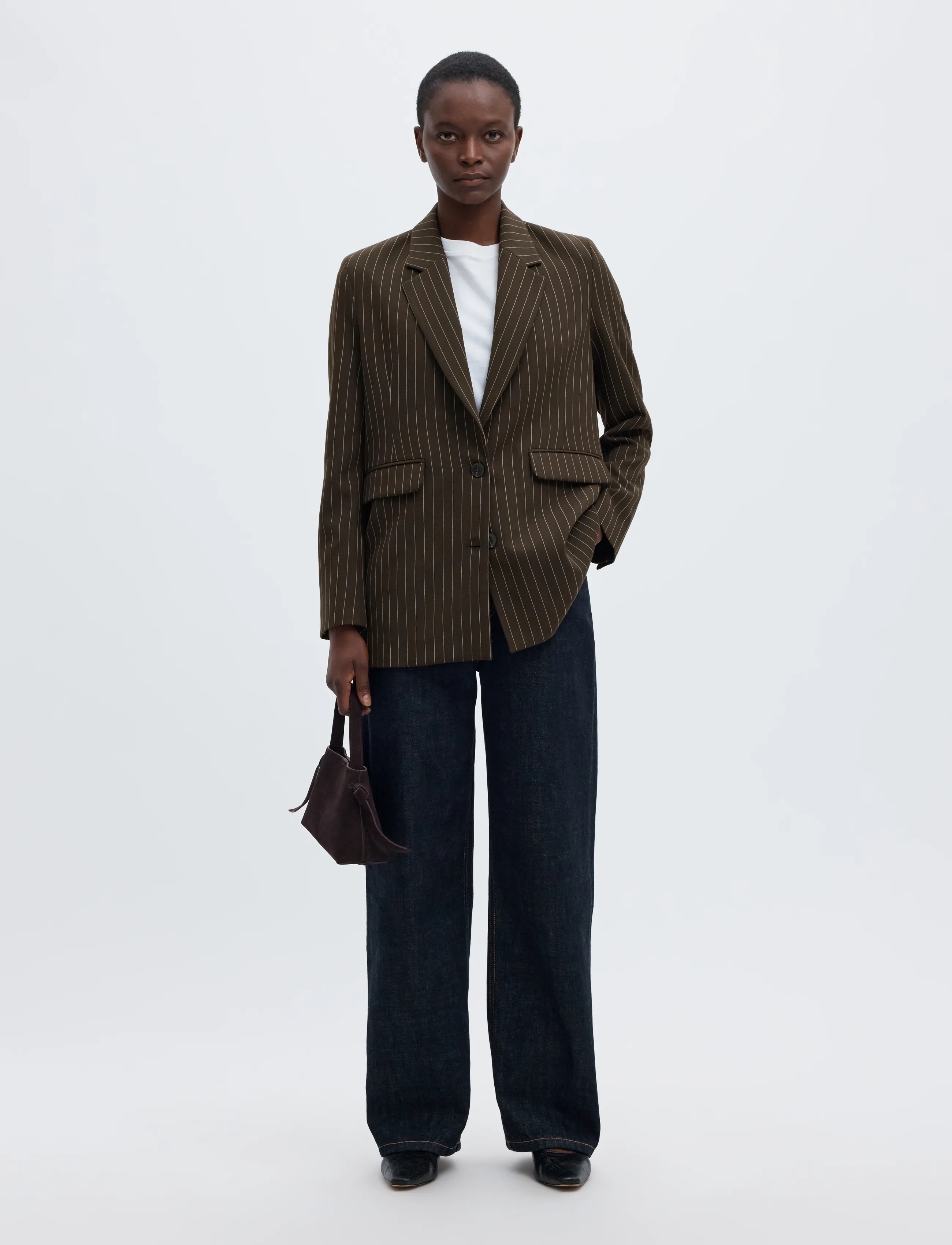 Selected - SLWRITA LS RELAXED BLAZER PIN STRI NOOS - enkeltradede blazere - delicioso - 5