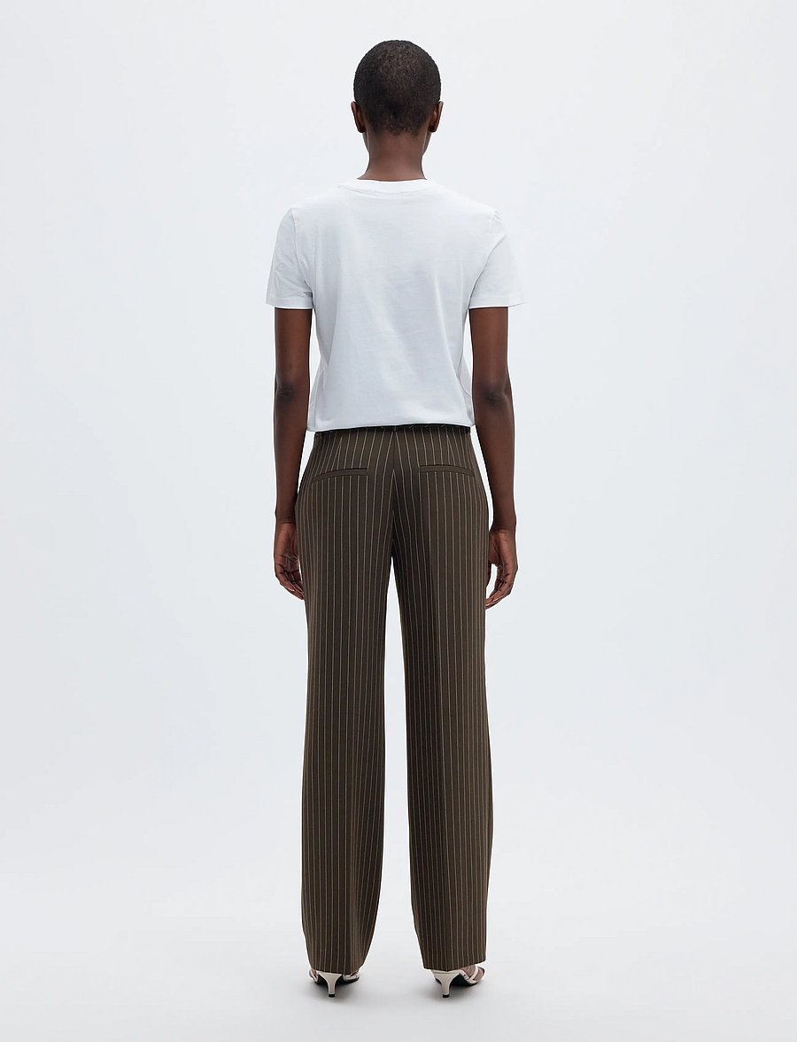 Selected - SLWRITA MW WIDE PANT PIN STRIPE NOOS - anzugshosen - delicioso - 2