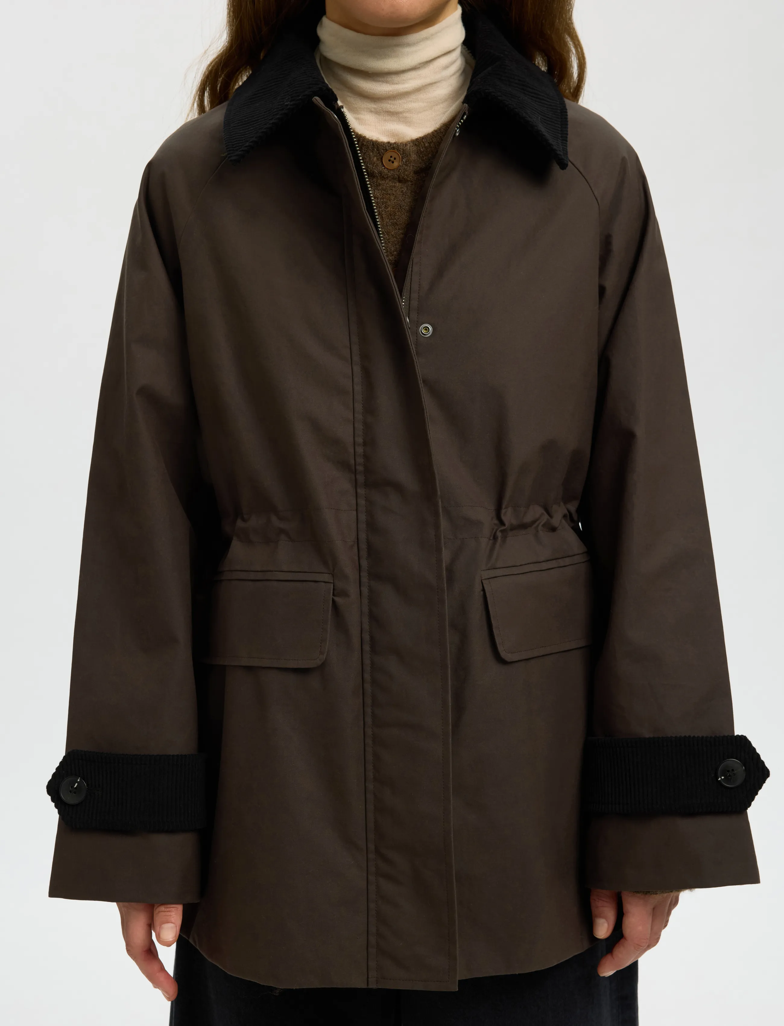 Selected - SLWWILMA WAXED JACKET NOOS - utility-jacken - delicioso - 4