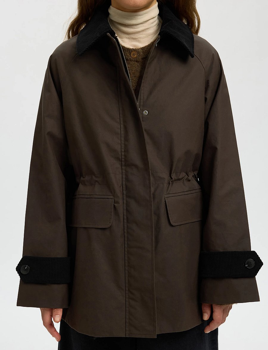 Selected - SLWWILMA WAXED JACKET NOOS - utility-jacken - delicioso - 4