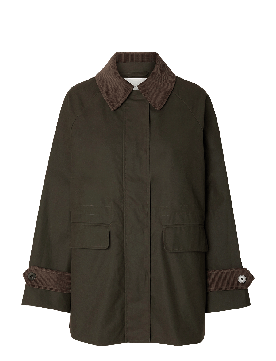 Selected - SLWWILMA WAXED JACKET NOOS - utility-jacken - grape leaf - 1