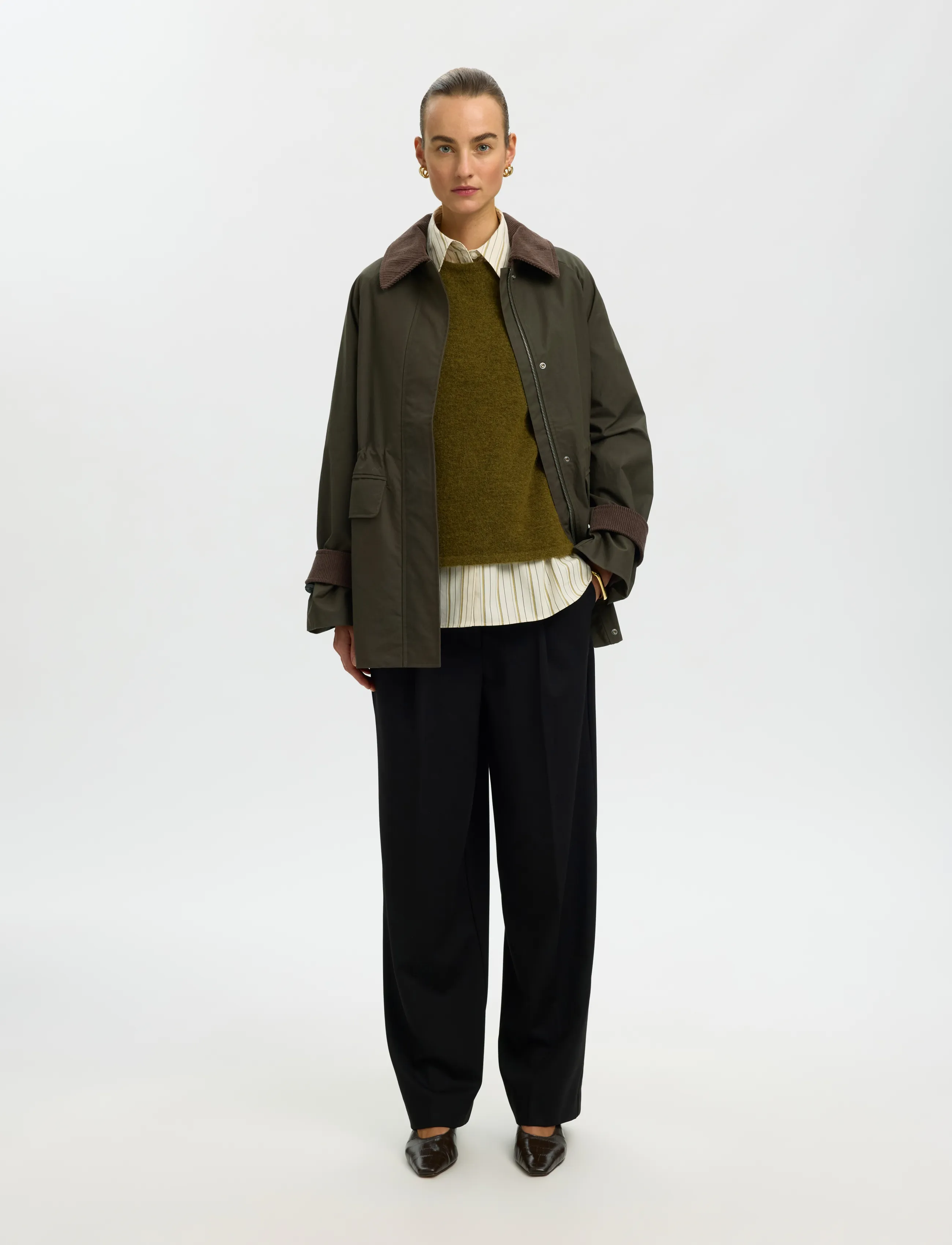 Selected - SLWWILMA WAXED JACKET NOOS - utility-jacken - grape leaf - 3