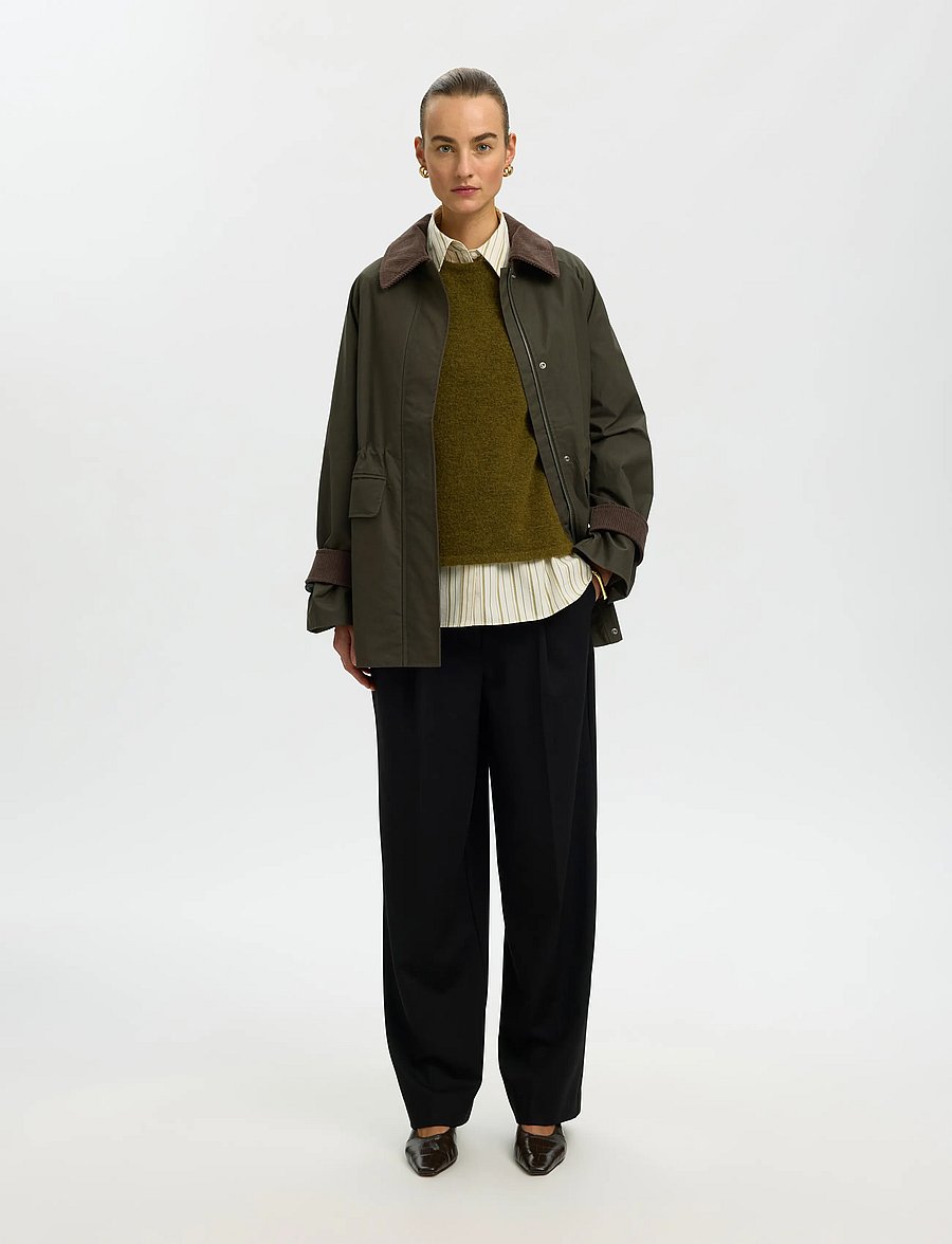 Selected - SLWWILMA WAXED JACKET NOOS - utility-jacken - grape leaf - 3