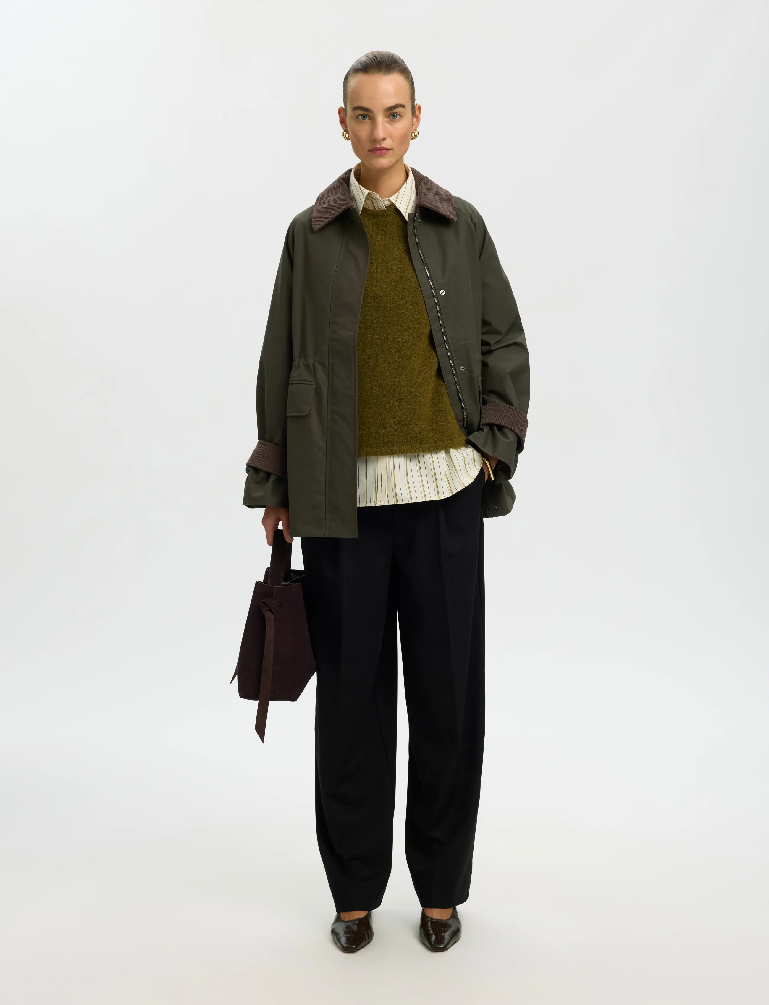Selected - SLWWILMA WAXED JACKET NOOS - utility-jacken - grape leaf - 5