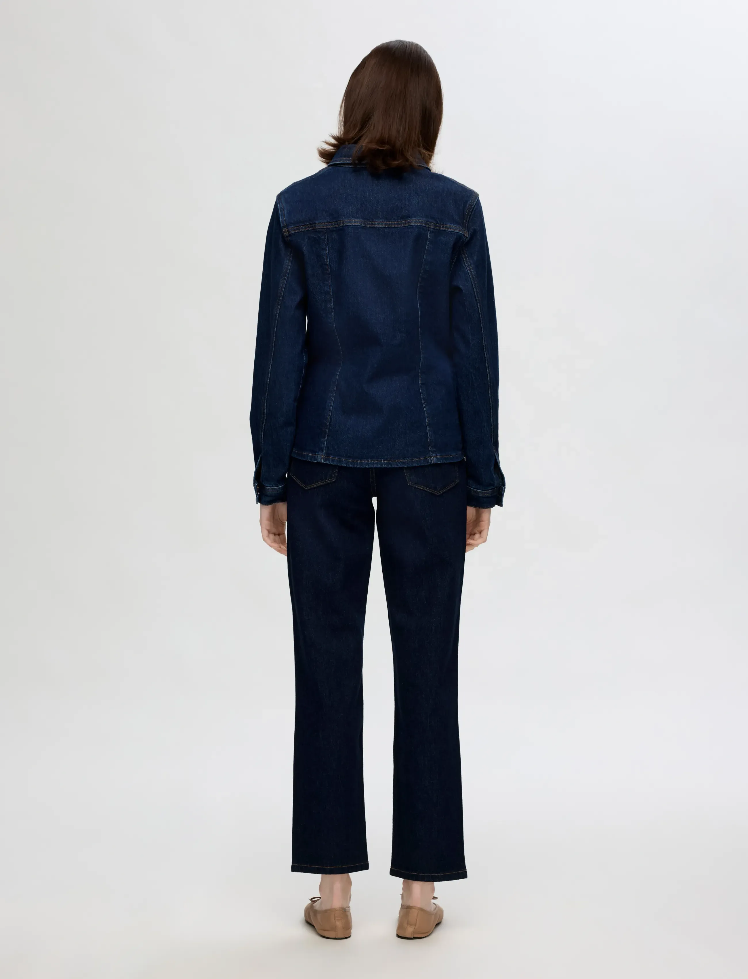 Selected - SLFALICE MW STRAIGHT MOON BLUE JEANS - straight jeans - dark blue denim - 2