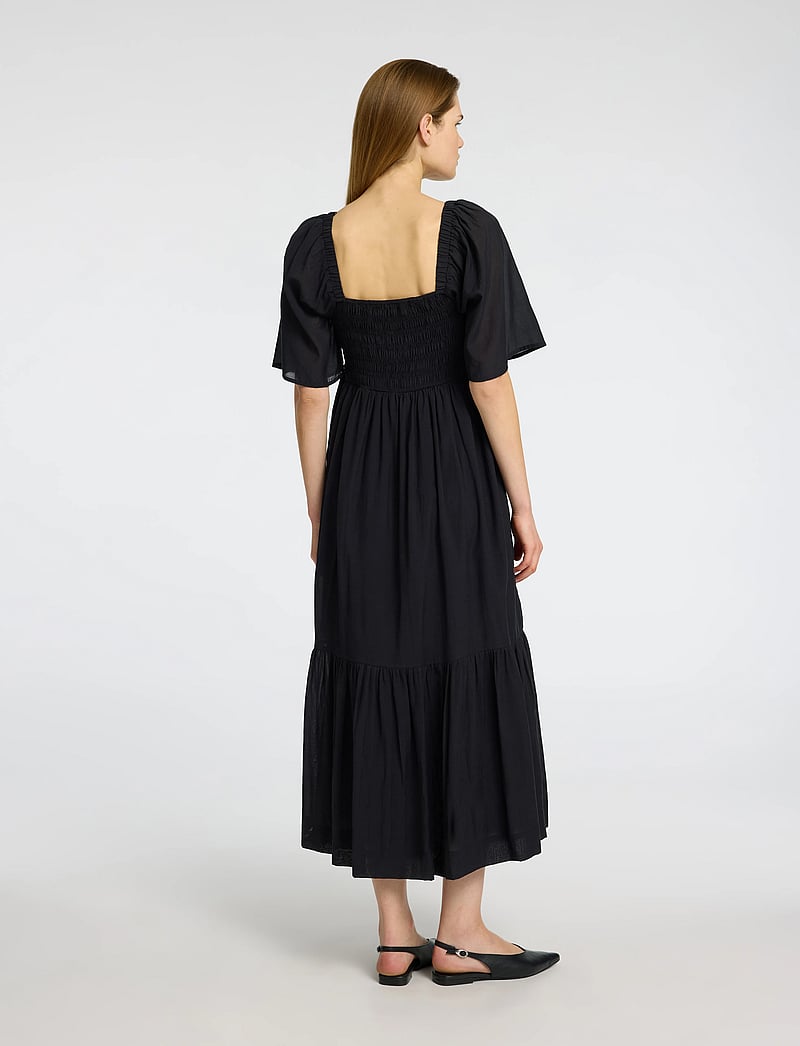 Selected - SLFDORA SS ANKLE DRESS B - kleider - black - 2