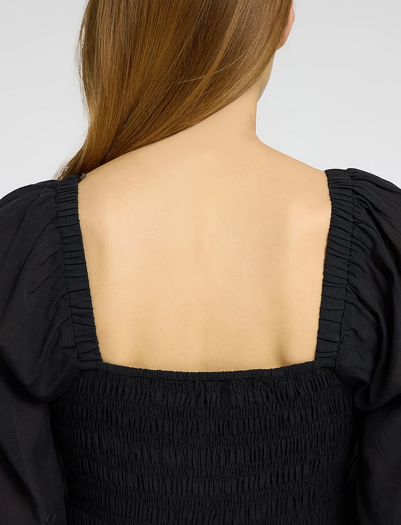 Selected - SLFDORA SS ANKLE DRESS B - kleider - black - 3