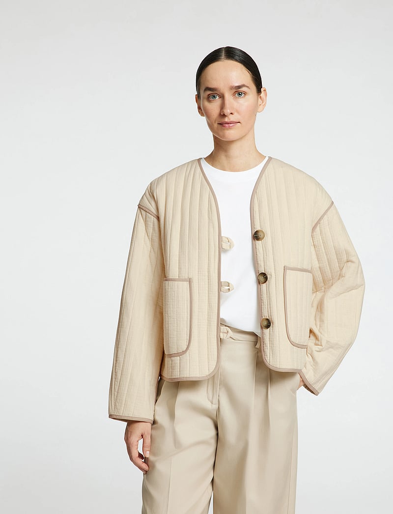 Selected - SLFLINN QUILTED JACKET - quiltede jakker - birch - 4