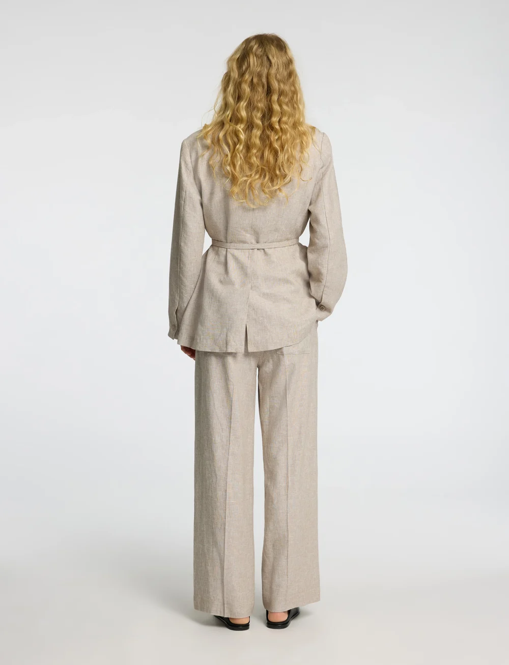 Selected - SLFMARGO-TARA MW WIDE PANT - lina bikses - sepia tint - 2