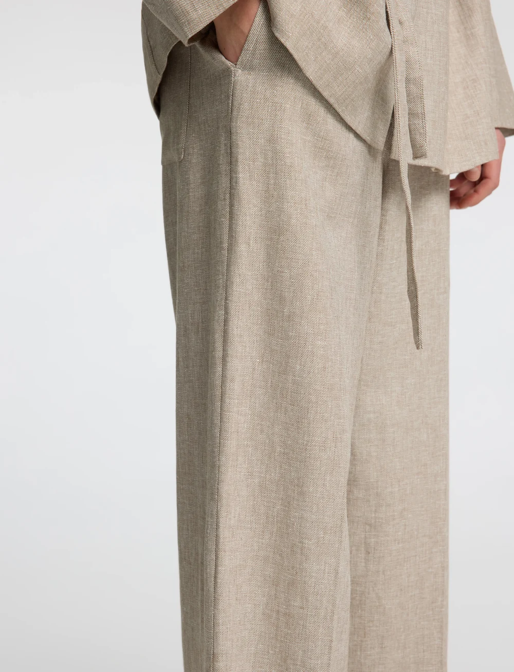 Selected - SLFMARGO-TARA MW WIDE PANT - lina bikses - sepia tint - 5