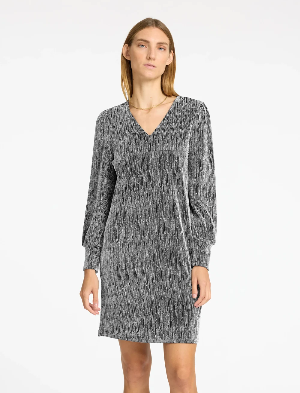 Selected - SLFANITA AGNETHE LS SHORT DRESS - festkjoler - black - 0