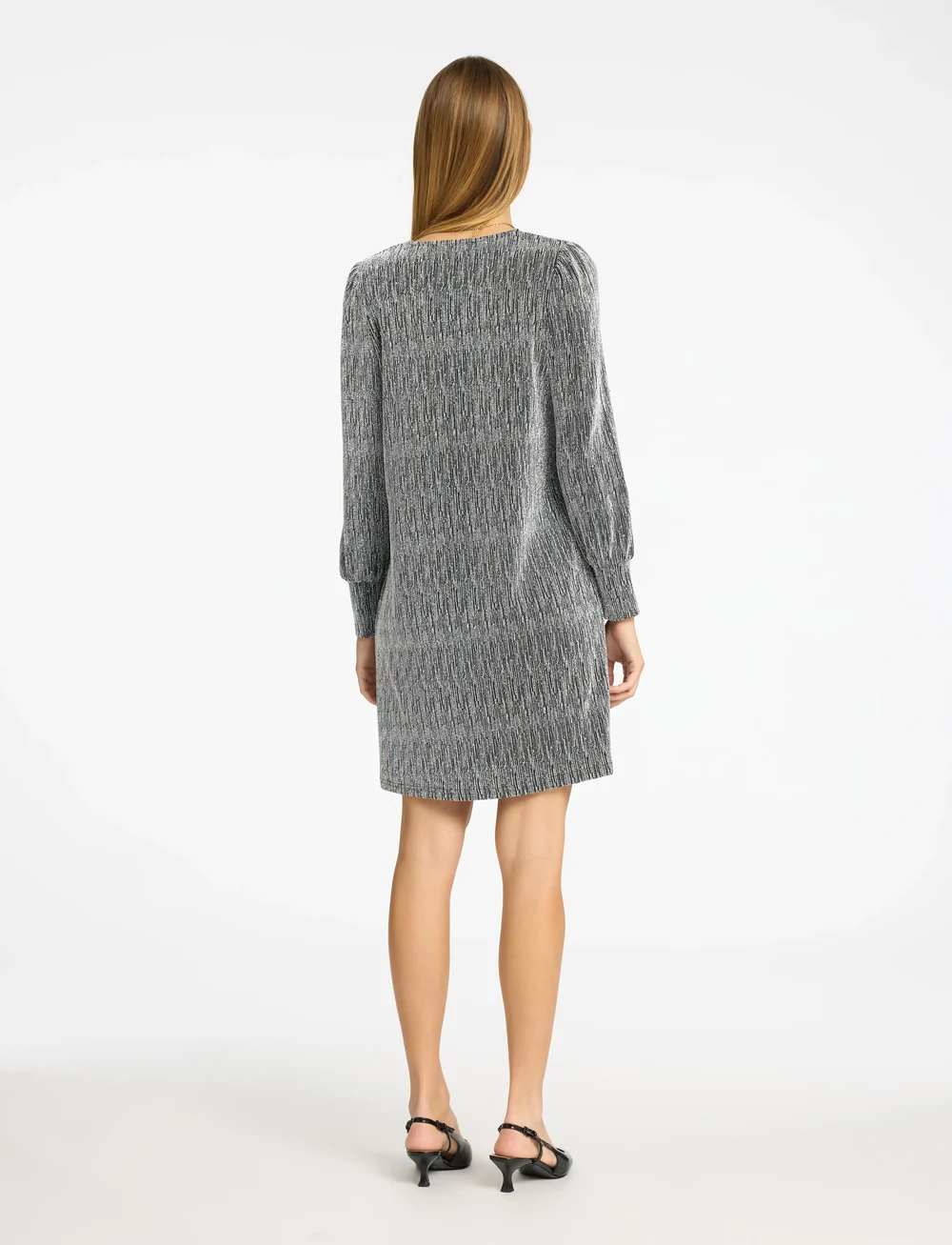 Selected - SLFANITA AGNETHE LS SHORT DRESS - festkjoler - black - 4