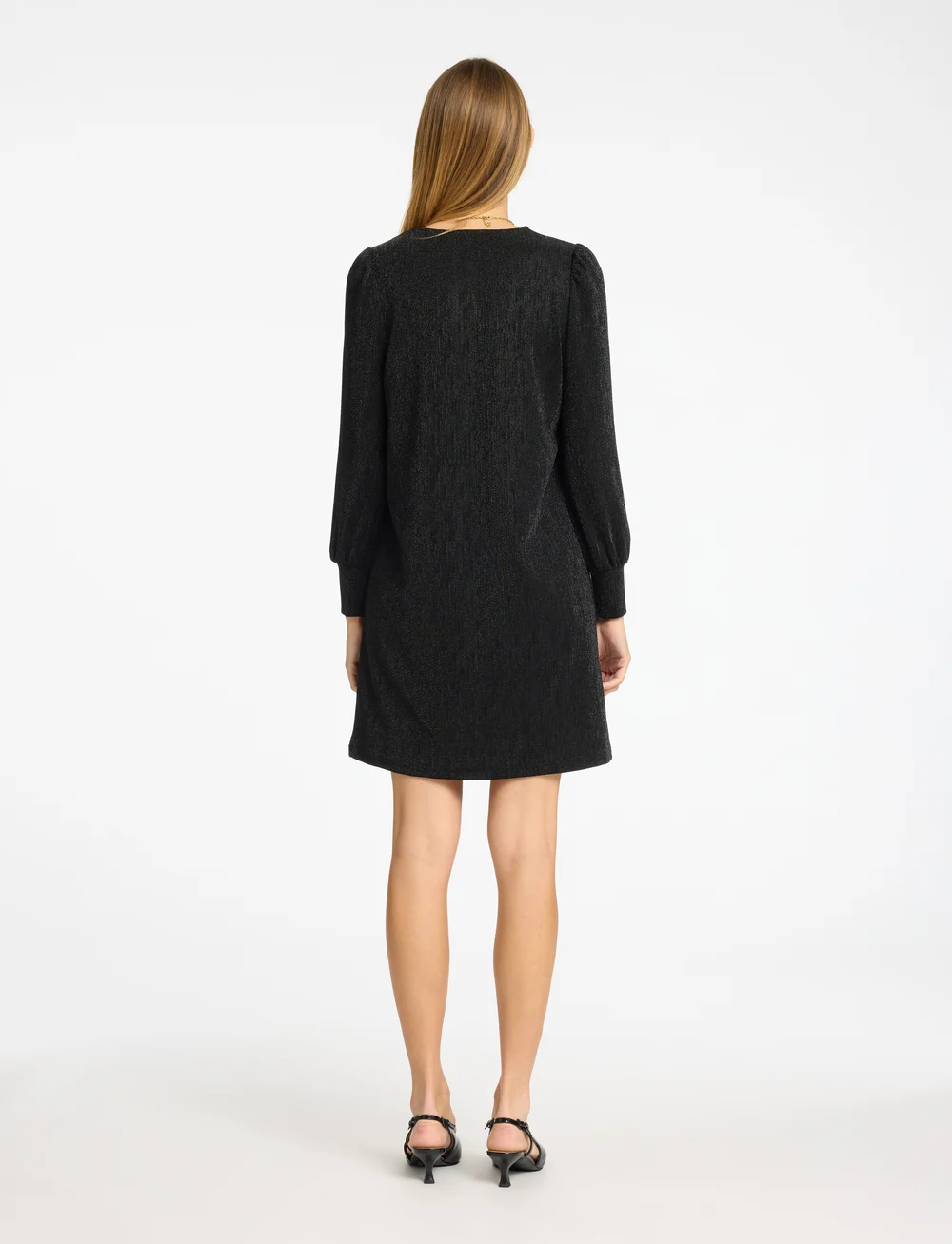 Selected - SLFANITA AGNETHE LS SHORT DRESS - festkjoler - black - 3