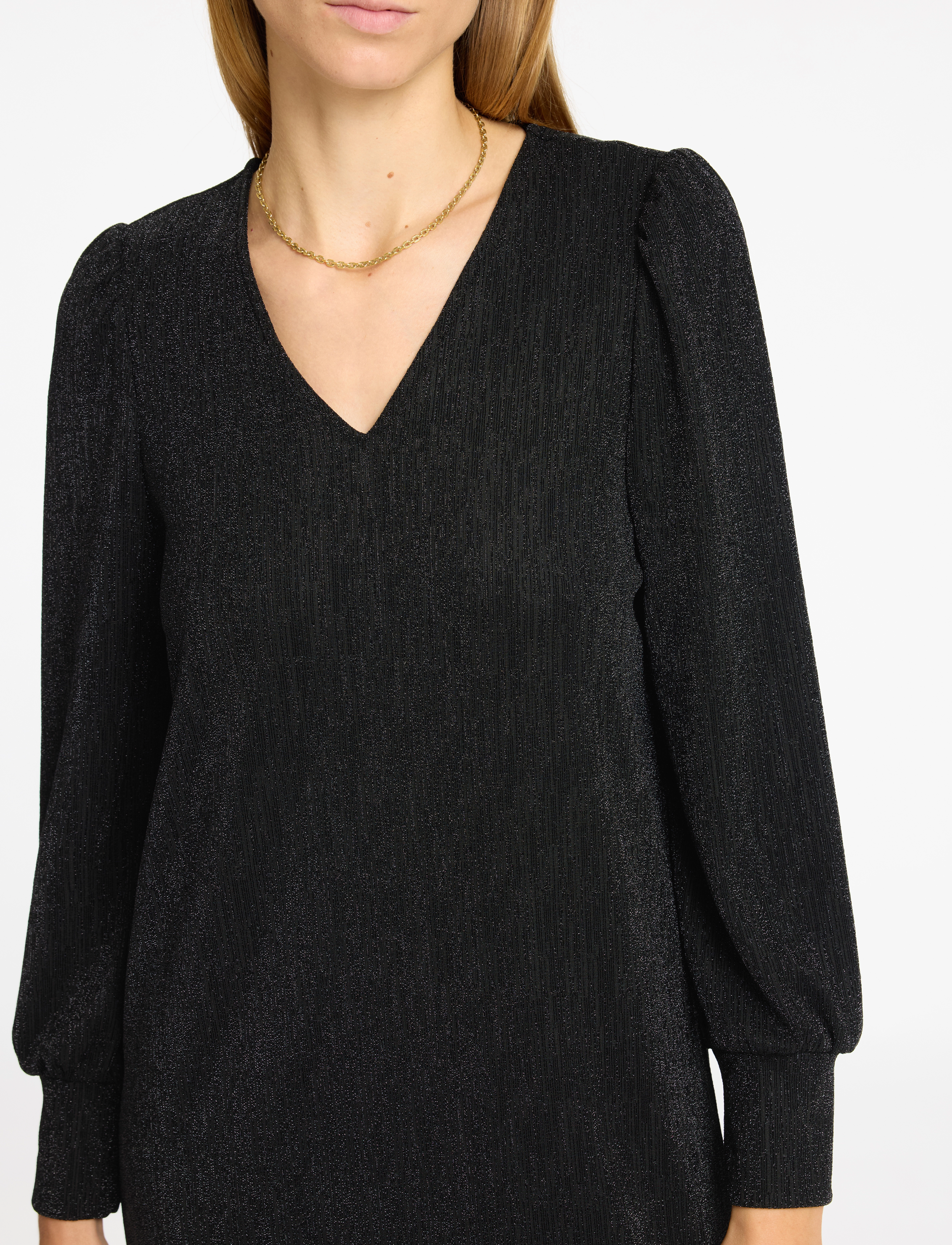 Selected - SLFANITA AGNETHE LS SHORT DRESS - festtøj til outletpriser - black - 4