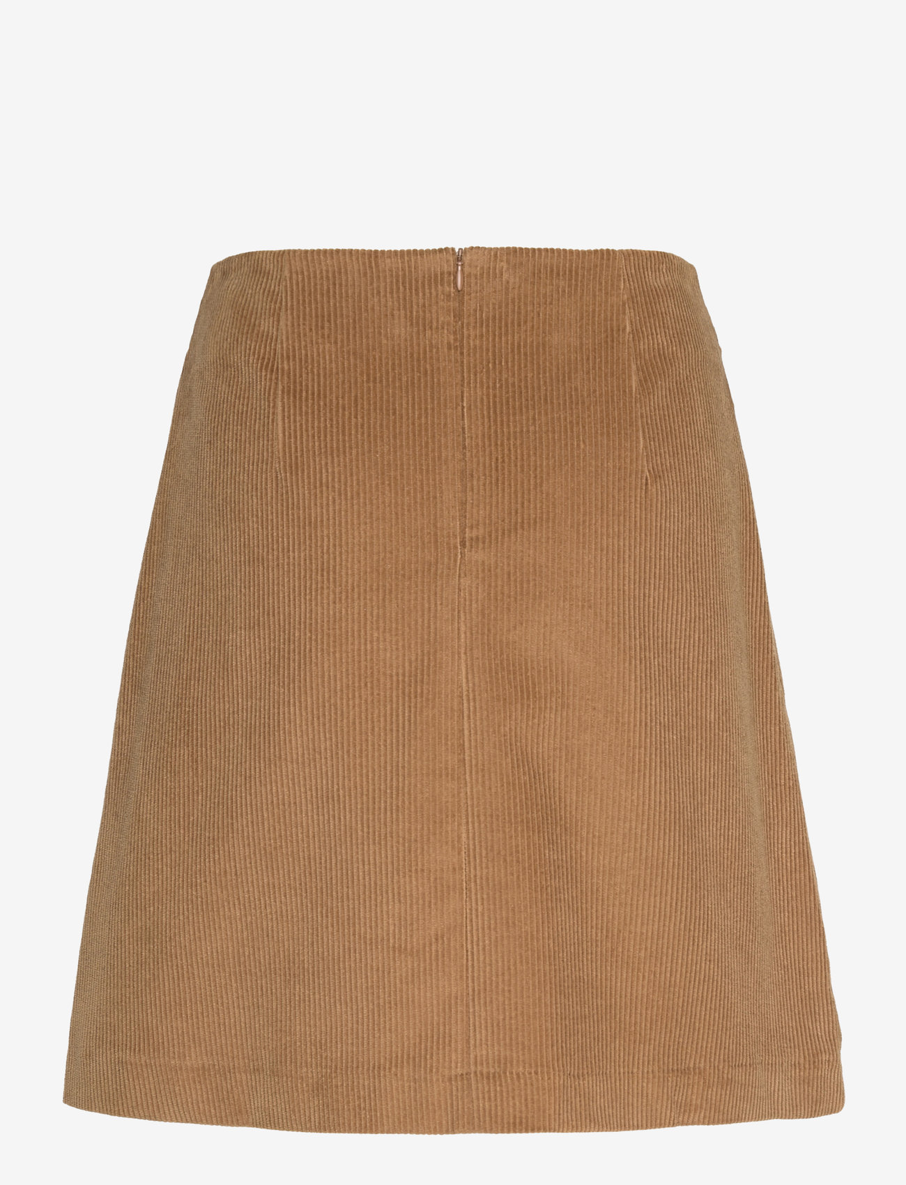 Selected - SLFJENNY-NEWIBI MW CORDUROY SKIRT D2 - korte nederdele - camel - 1
