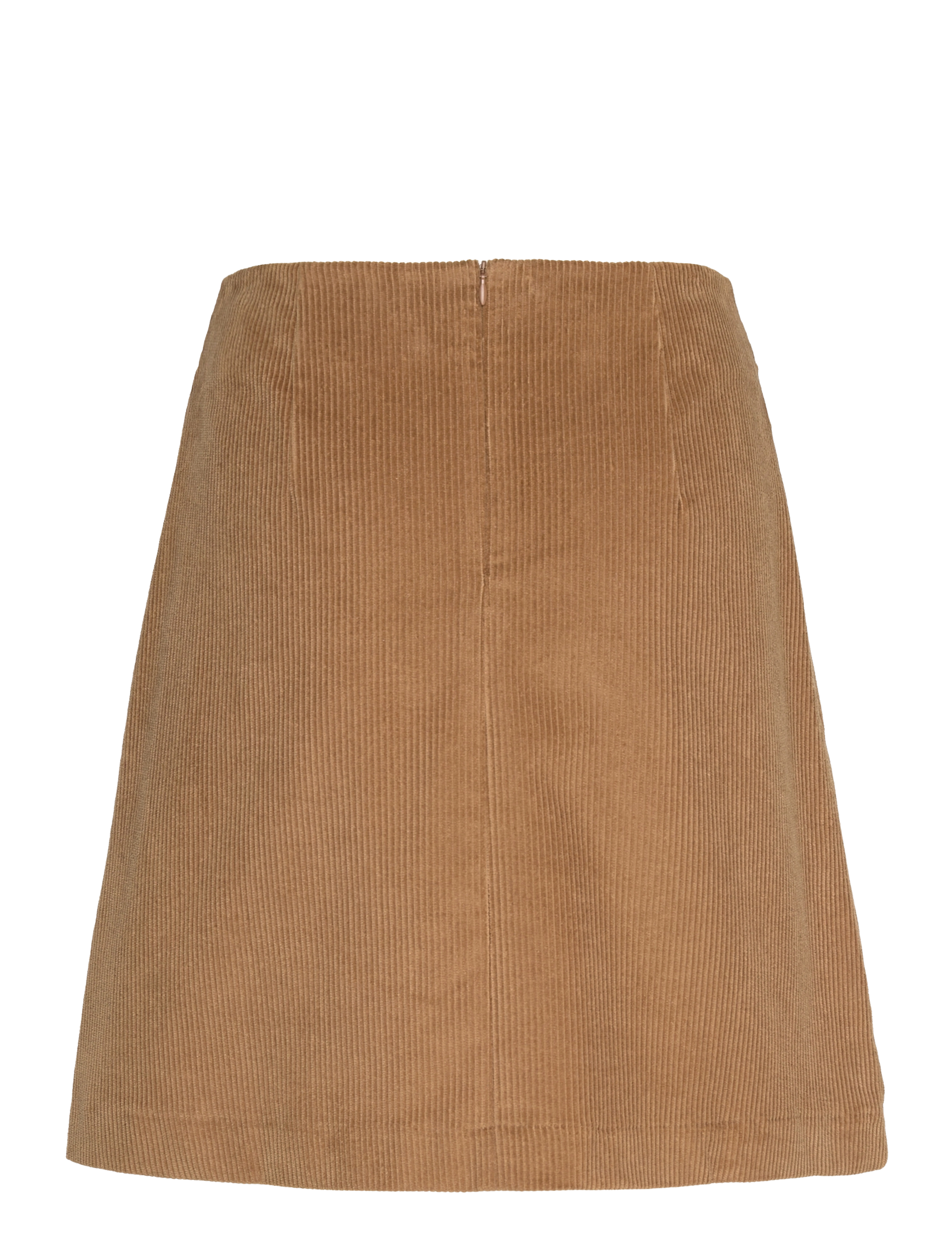 Selected - SLFJENNY-NEWIBI MW CORDUROY SKIRT D2 - kurze röcke - camel - 1