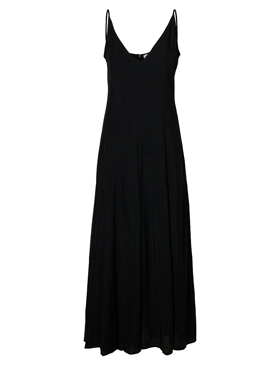 Selected - SLFJOSELLA TIERED ANKLE STRAP DRESS - dresses - black - 1