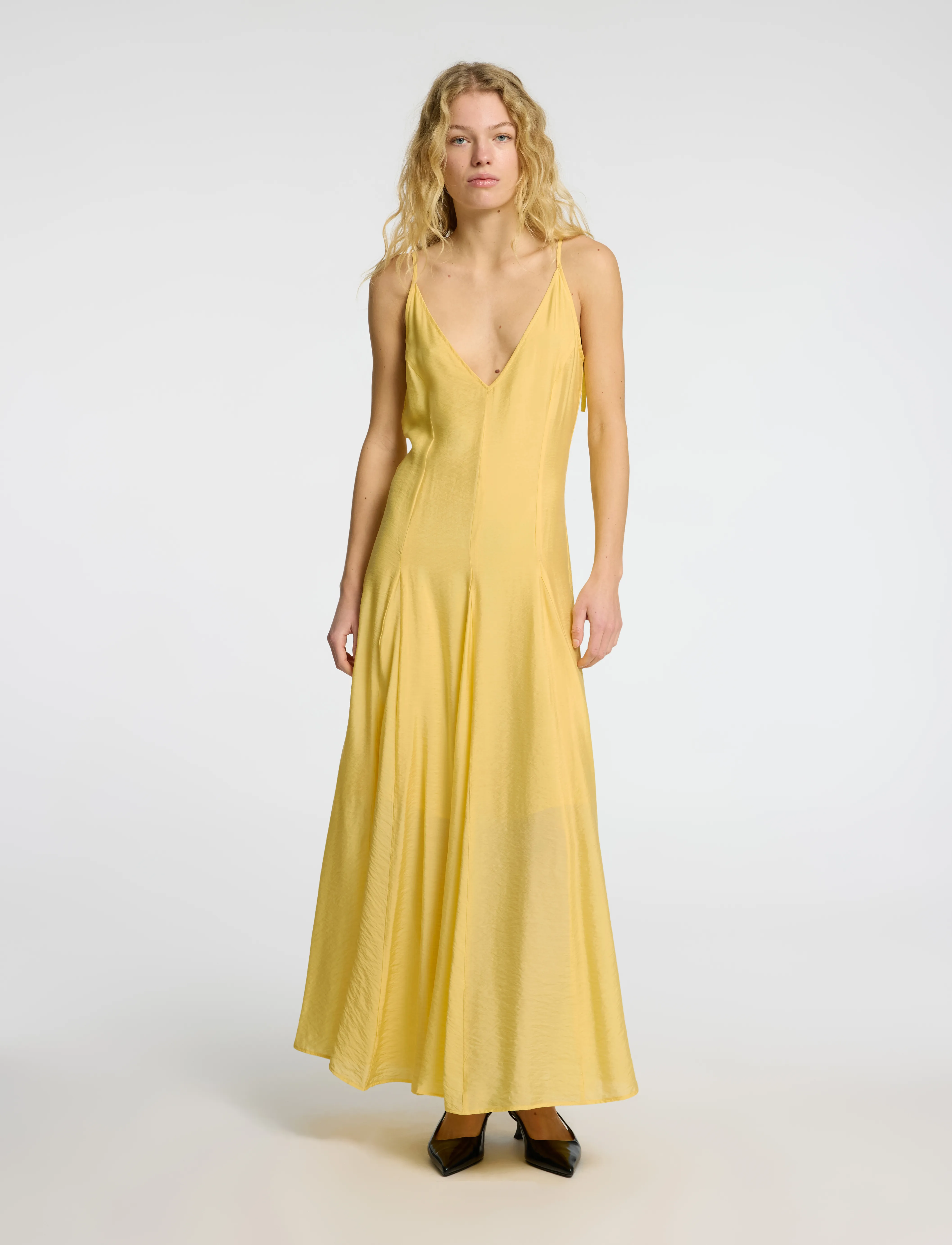 Selected - SLFJOSELLA TIERED ANKLE STRAP DRESS - robes - sundress - 4